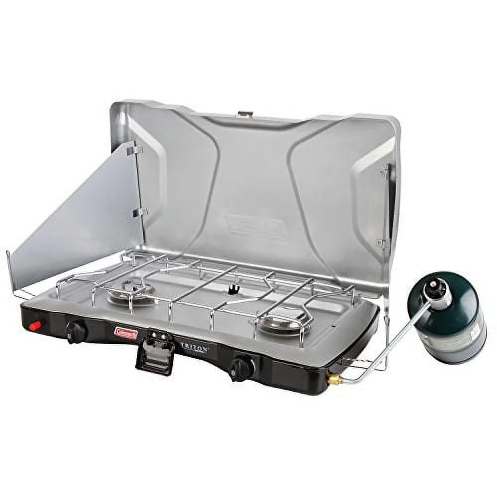 Coleman Gas Camping Stove | Triton+ Propane Stove, 2 Burner