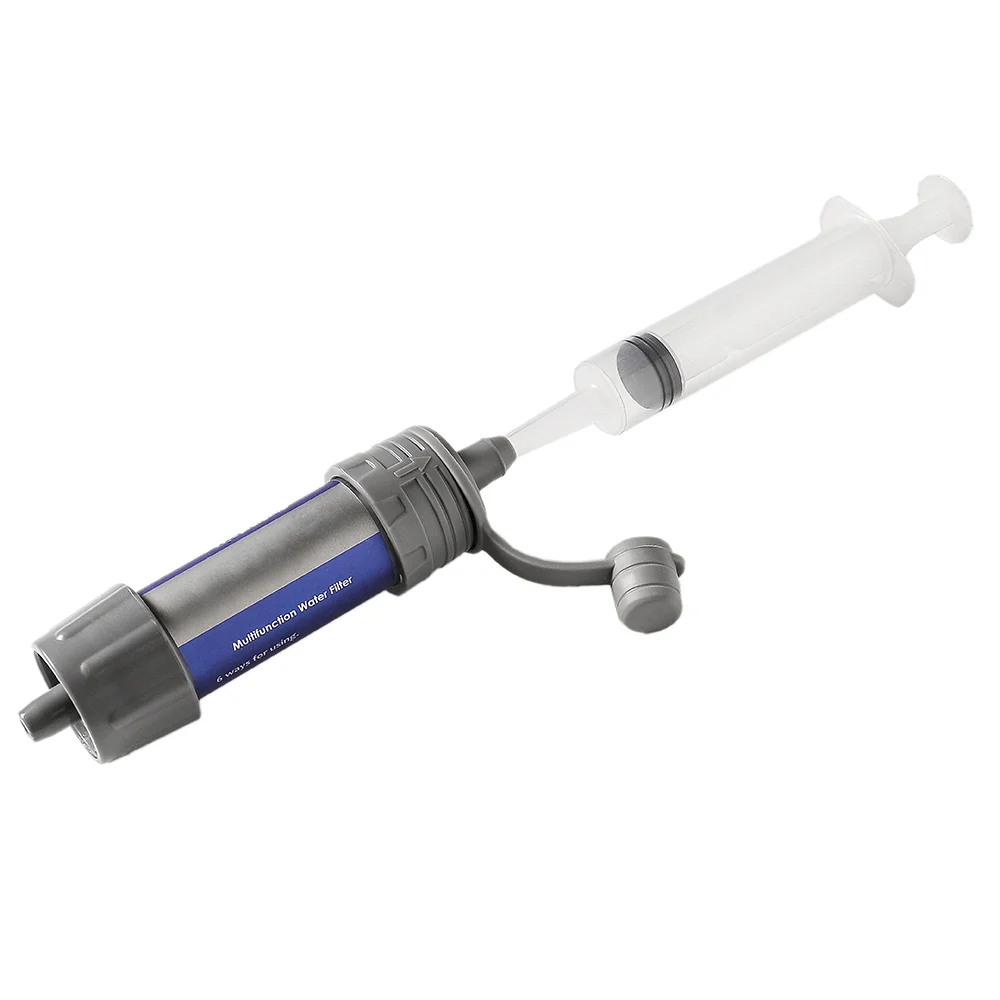 2 PCS Outdoor Water Filter Straw Water Filtration System Water Purifier for Emergency Preparedness Camping Traveling Backpacking