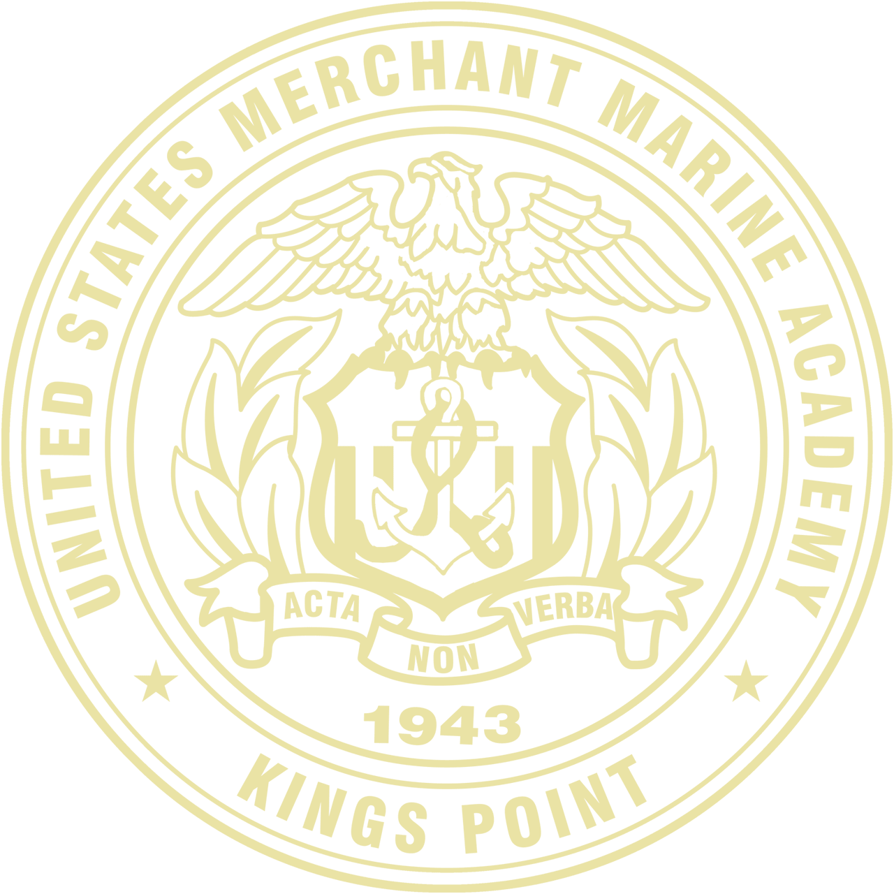 United States Merchant Marine Academy Diploma Frame, Document Size 16