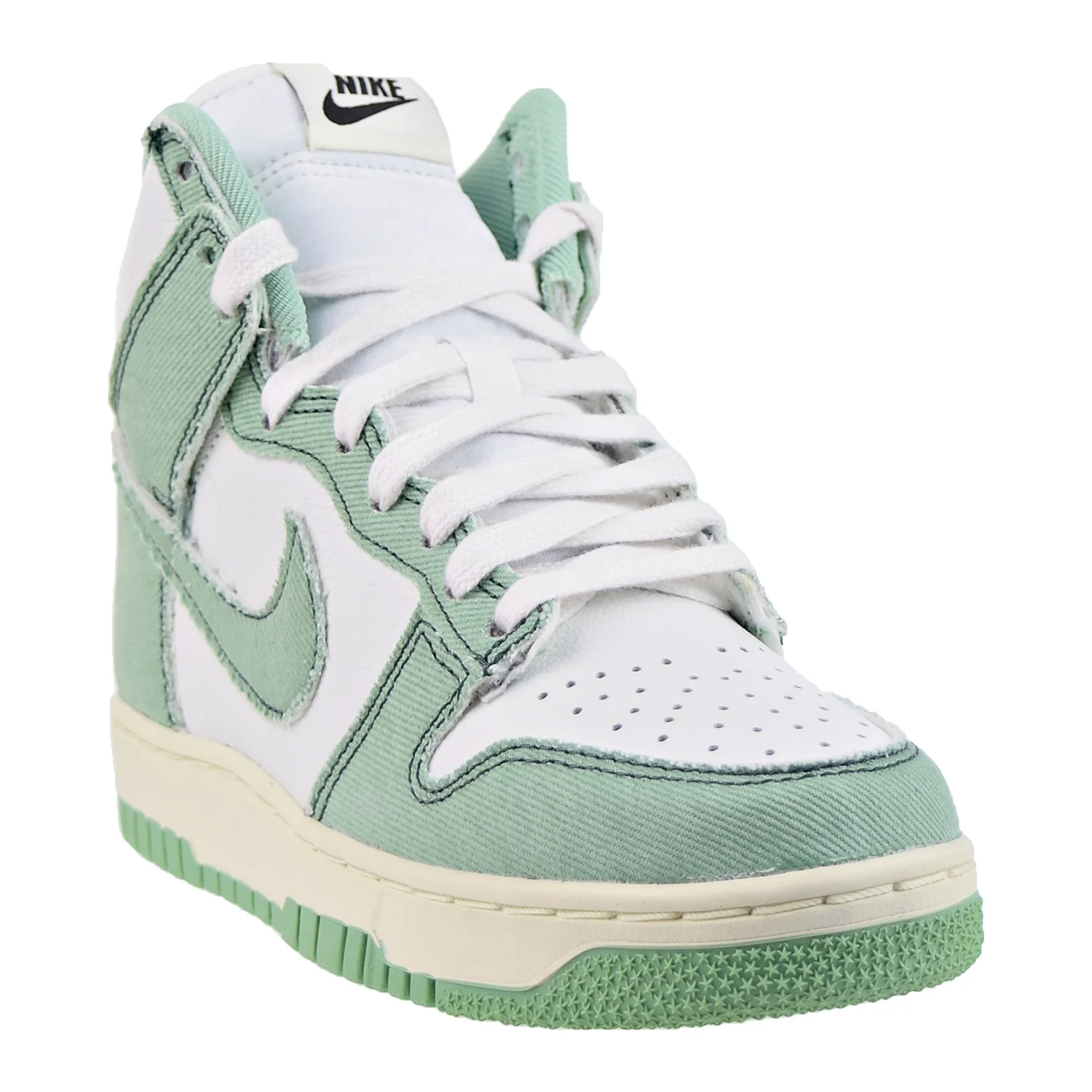 Nike Dunk Hi 1985 Enamel Green/White DV1143-300 Women's Size 12 Medium