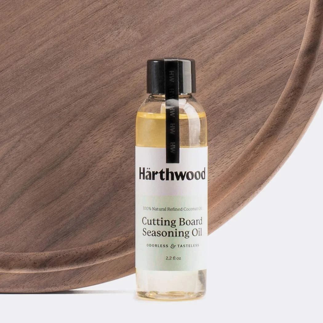 Härthwood Walnut Wood Cutting Board with Juice Groove | Genuine North American Black Walnut Prep & Serve Chopping & Carving | Made in USA Coconut Seasoning Oil Included Gift Packaging (12