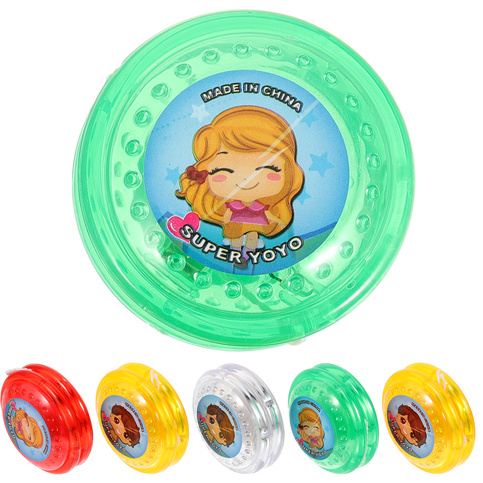 FRCOLOR 6Pcs Light Up Yo-Yo Balls Children Yo-Yo Toy Responsive Ball Yo-Yo Toy for Kids