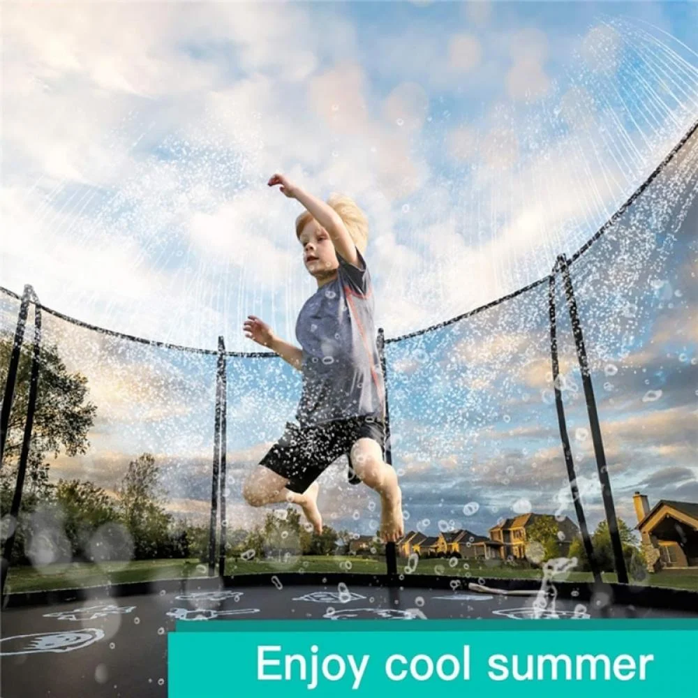 BRAND CLEARANCE!Trampoline Sprinkler, Trampoline Spray Water Park Fun Summer Outdoor Kids Water Sprayer Game Toys Trampoline Accories 39.4ft