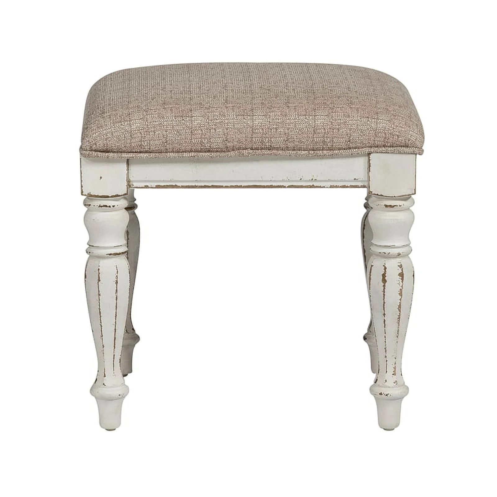 Magnolia Manor White Vanity Stool