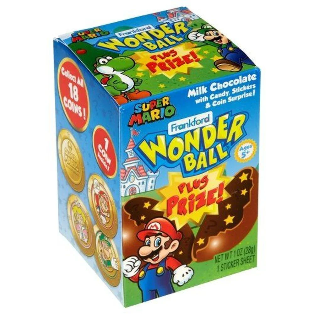 Frankford Prize Mario Wonder Ball Candy, 1 Ounce -- 120 per Case.