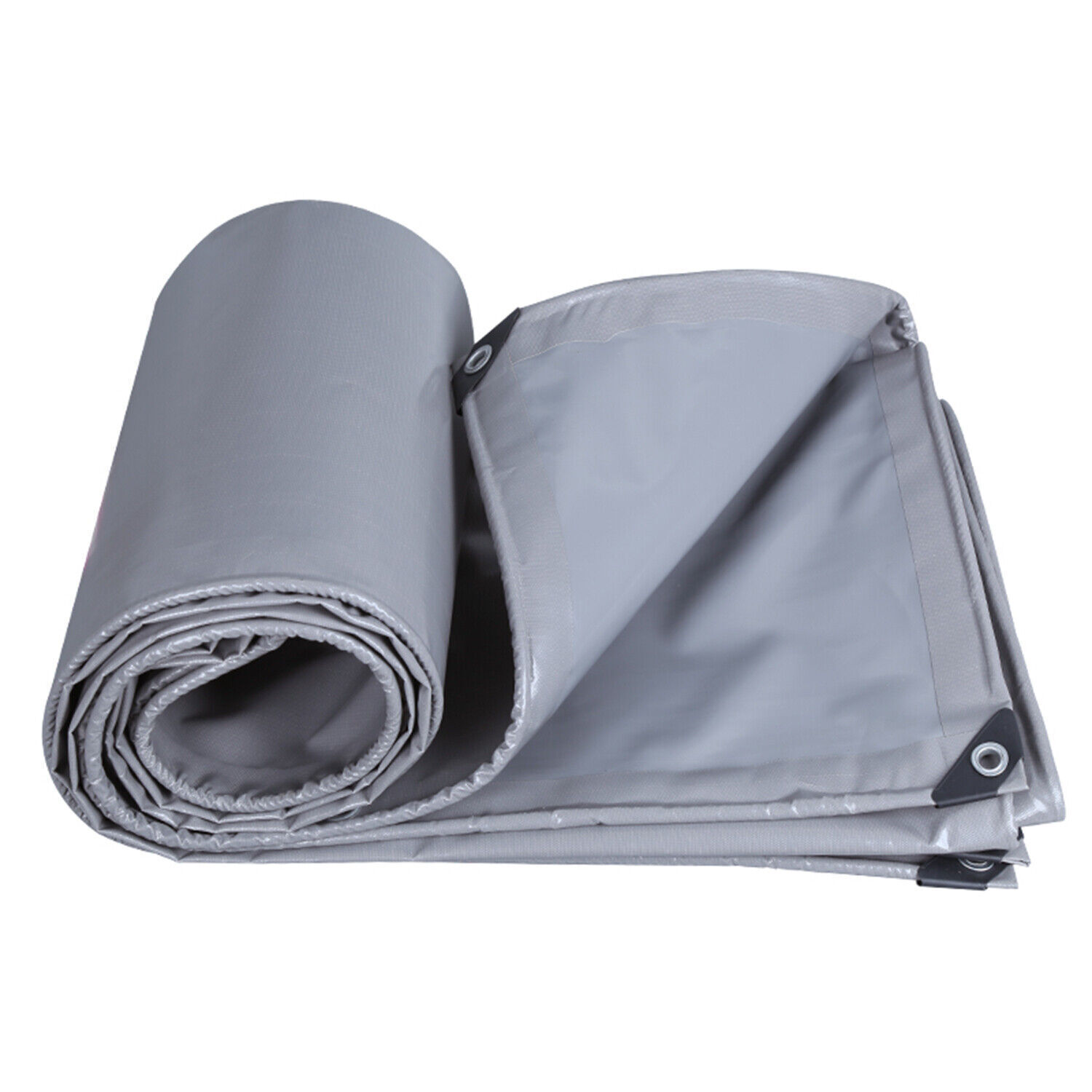 SHANNA Heavy Duty Tarpaulin Canopy Cover UV Resistant Waterproof PVC For Pool Garden Outdoor Camping 3*5 Meter（Grey）