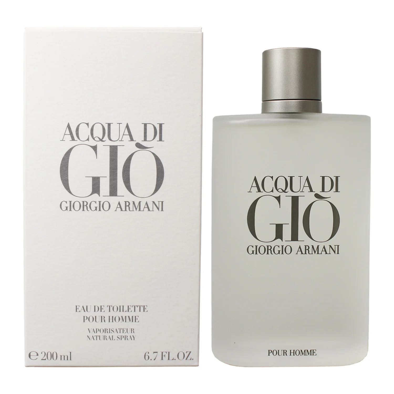 Acqua Di Gio Giorgio Armani Men 6.7 Oz 200 Ml Eau De Toilette Spray Box Sealed