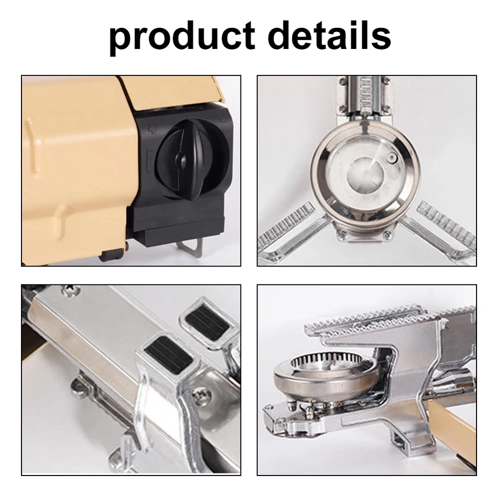 Gecheer Camping Cassette  Portable Folding Camp Gases  Butane  2600W with Electronic Ignition Carrying Bag for Outdoor Cooking Camping Pincnic Backpacking Hiking