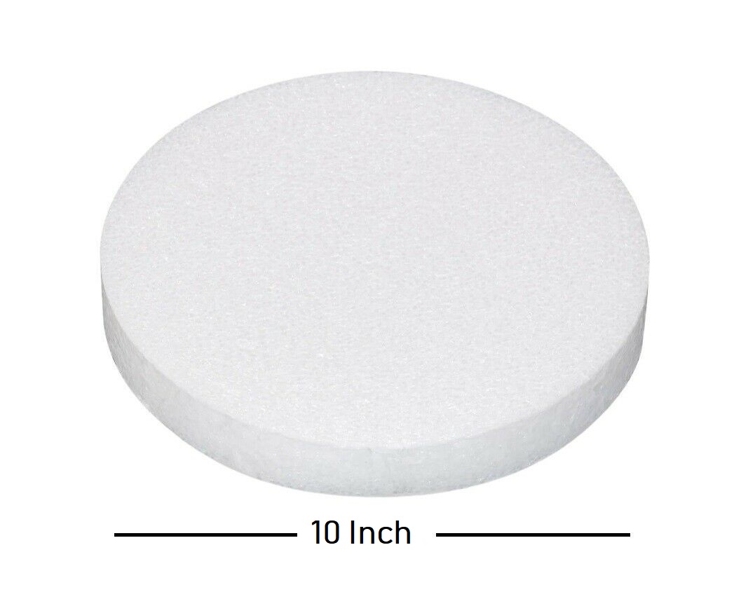 Foam Craft Disc 10 Inch Styrofoam Disk for Art & Crafts