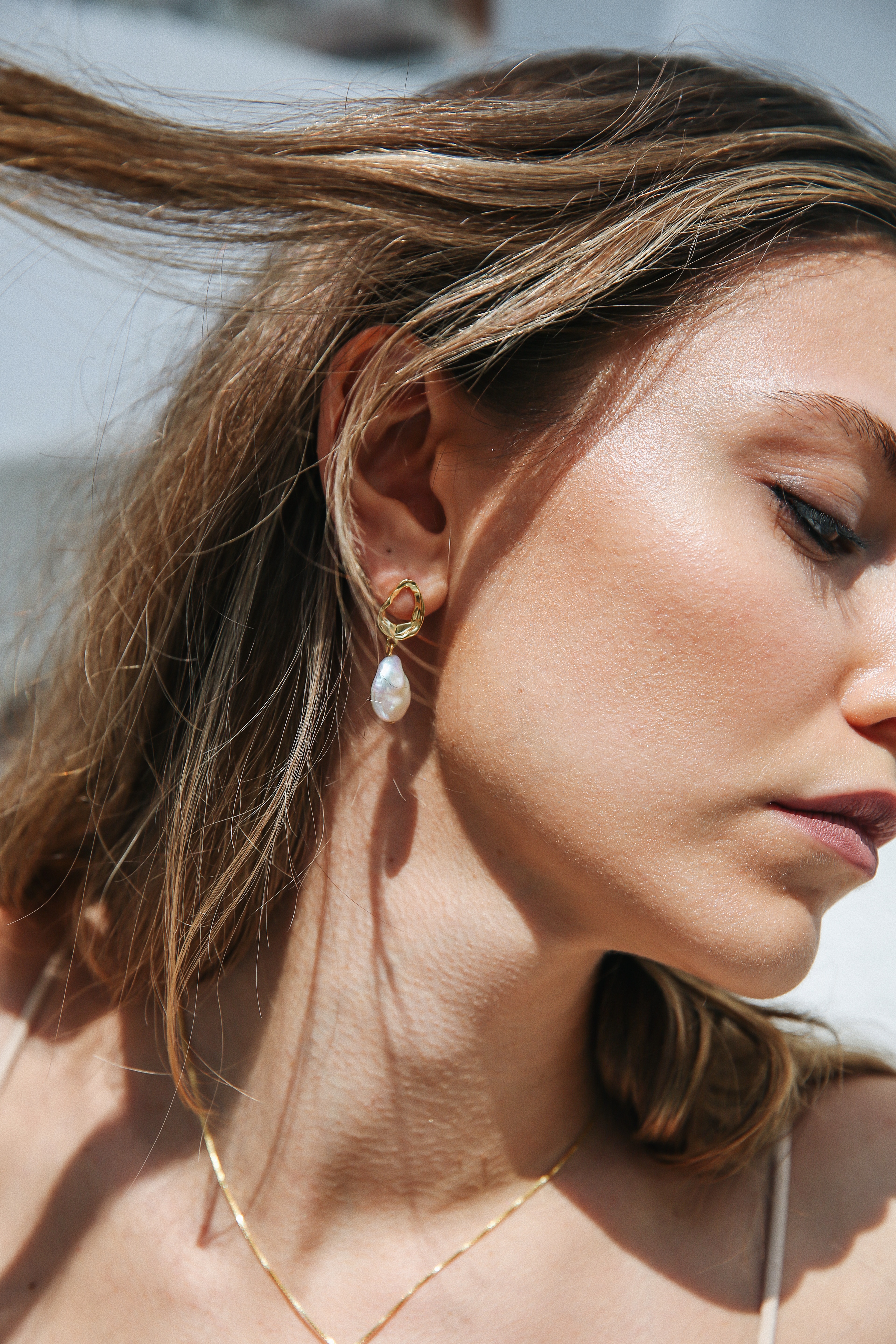 Pearl Earrings, Coin Pearl Earrings , Vintage Style Earrings , Pearl Jewelry , Bridesmaid Gifts , Anniversary Gift