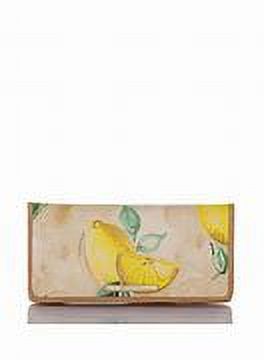 Brahmin Skyler Desert Amalfi Yellow/Tan/Green/Lemon Clutch/Wallet/Wristlet