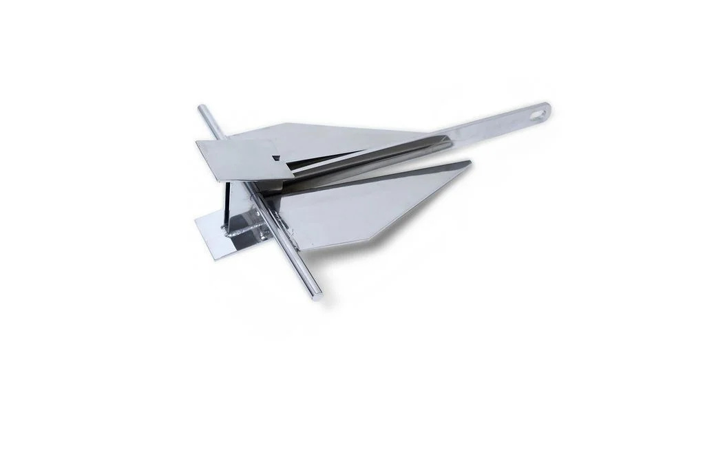 44 lb Stainless Steel Fluke Style Anchor. 316 Marine Grade Stainless Steel Polished to a Mirror-Like Finish. Perfect for Medium Size Boats.