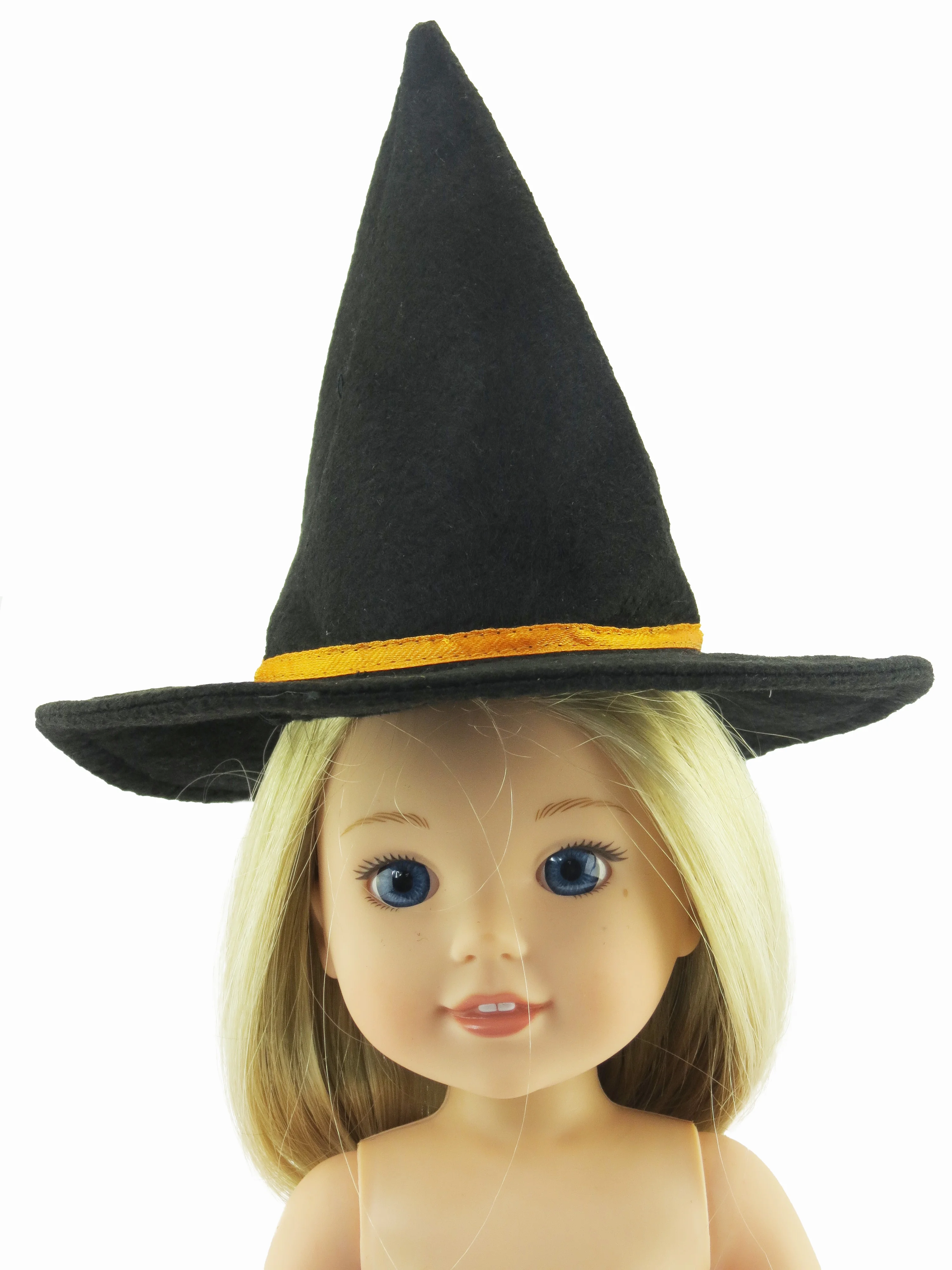 Black Witch Hat For 14 Inch dolls