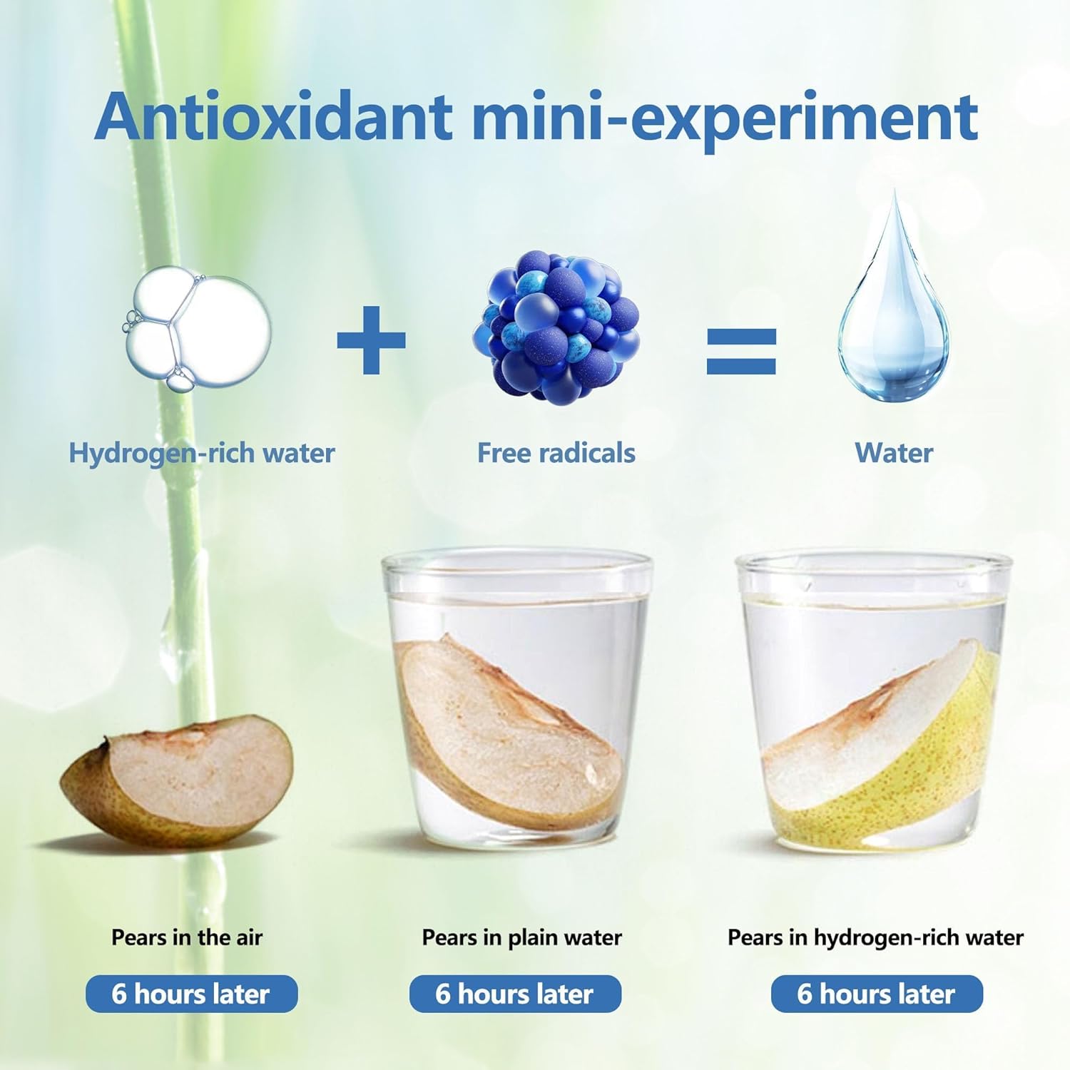 Hydrogen Water Bottle, Rechargeable Portable Hydrogen Water Machine Generator for Home Office Travel (Red)