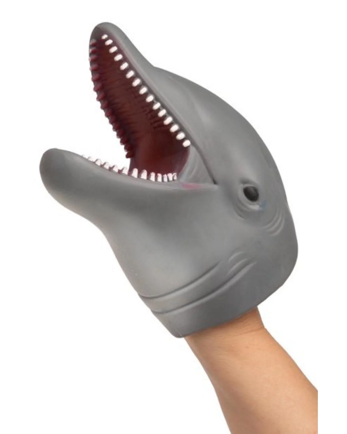 Dolphin Head Hand Puppet Toy, Dolphin, Size: One Size, Fun Stuff