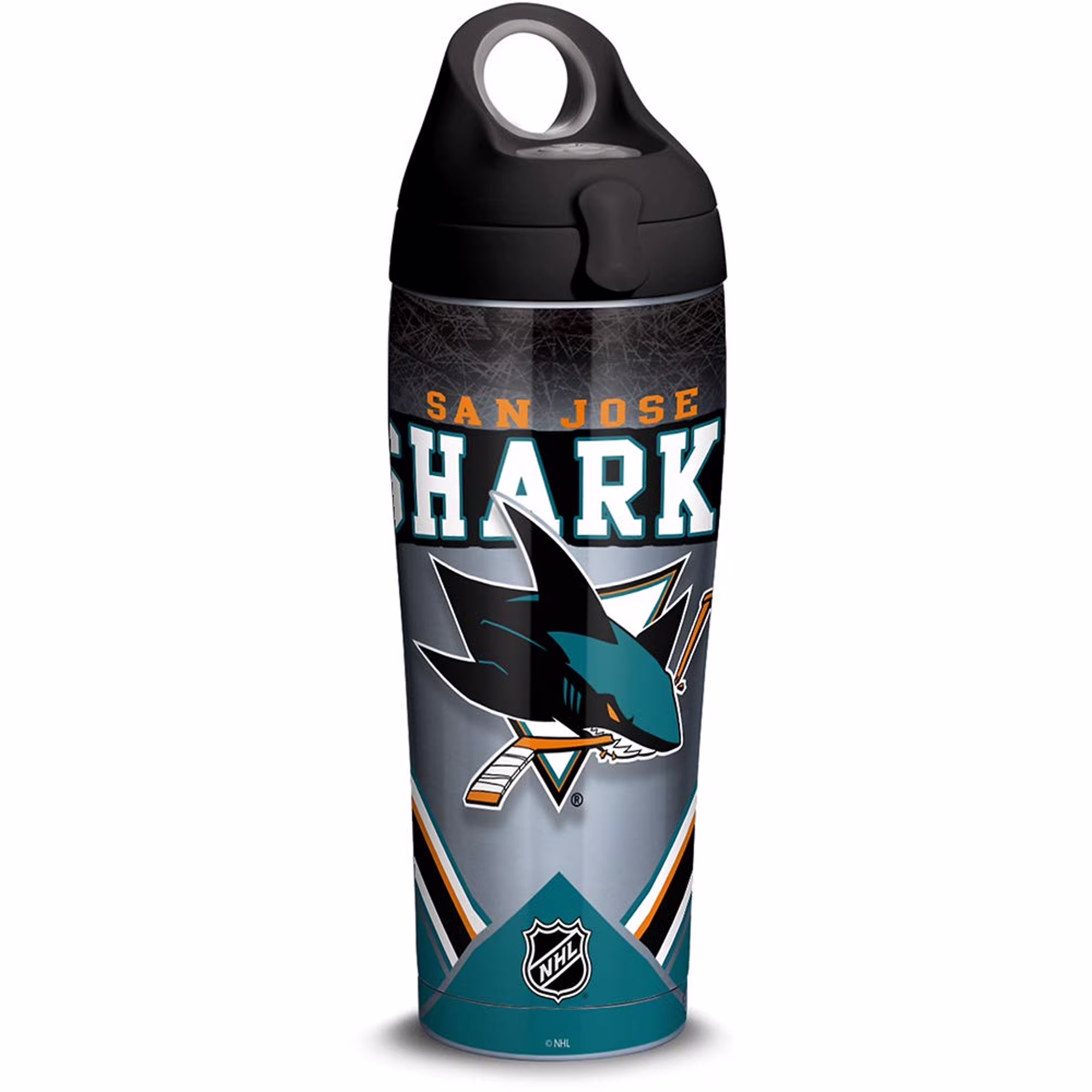 NHL San Jose Sharks Ice 24 oz Stainless Steel Water Bottle with lid