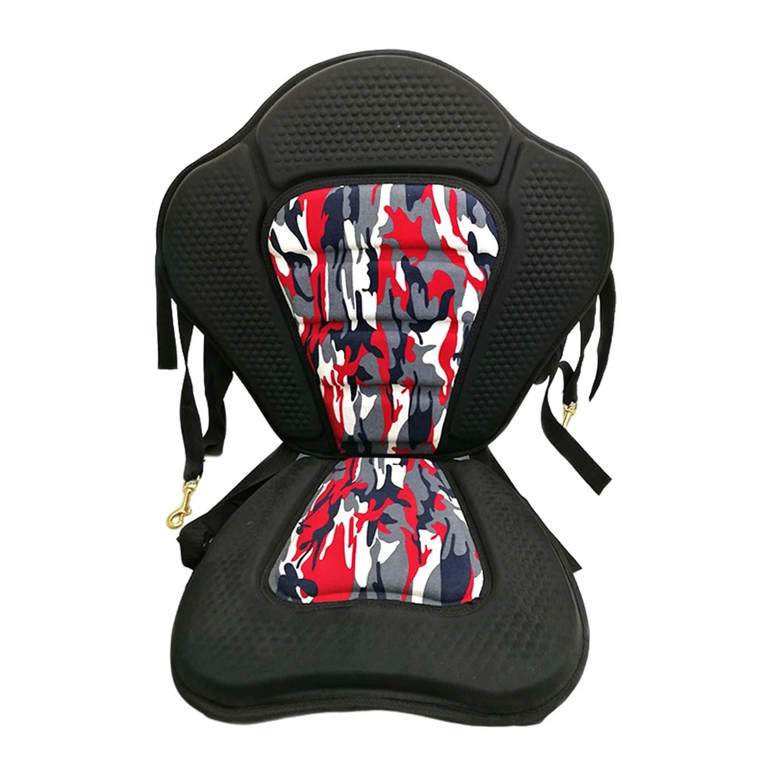 Kayak Padded Seat Replacement Canoe Seat with Back Support Anti Slip Durable Adjustable Straps for Rafting Drifting Inflatable Paddleboard