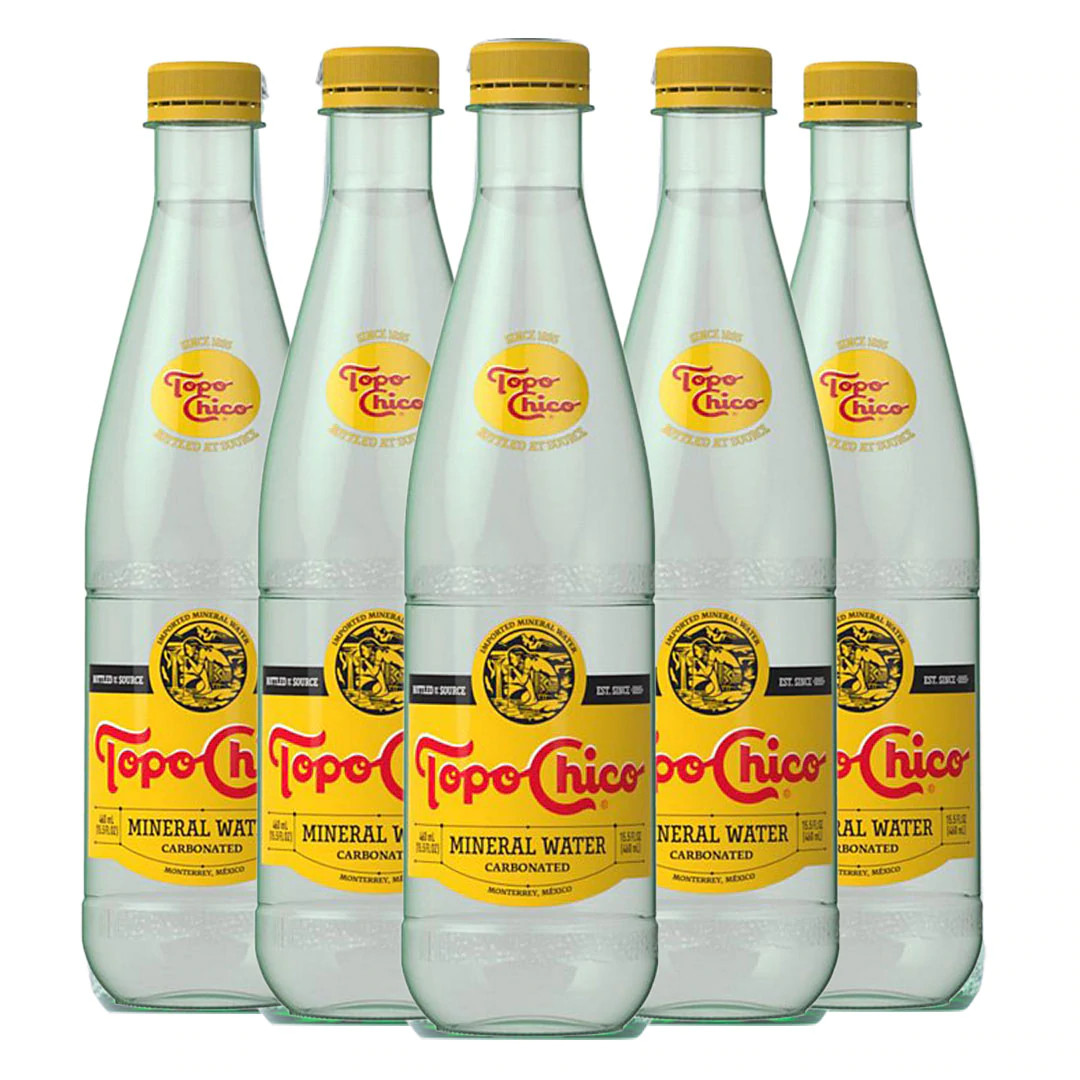Topo Chico Agua Mineral - Carbonated Mineral Water PET 15.5oz
