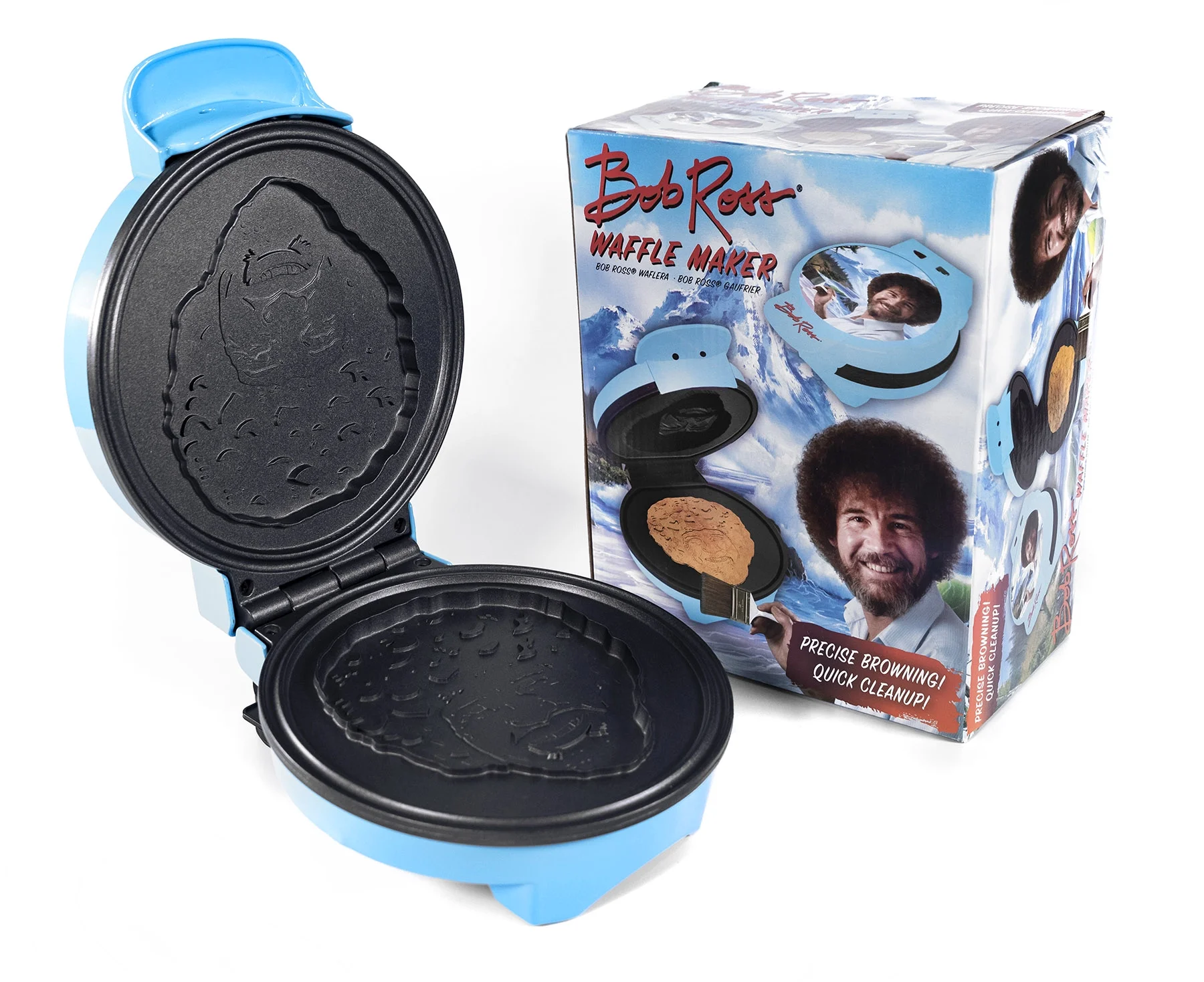 Uncanny Brands Bob Ross Waffle Maker