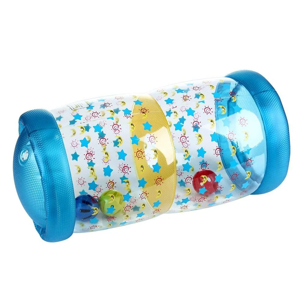 Inflatable Baby Roller Toy with Colorful Ball Baby Crawling Auxiliary Roller
