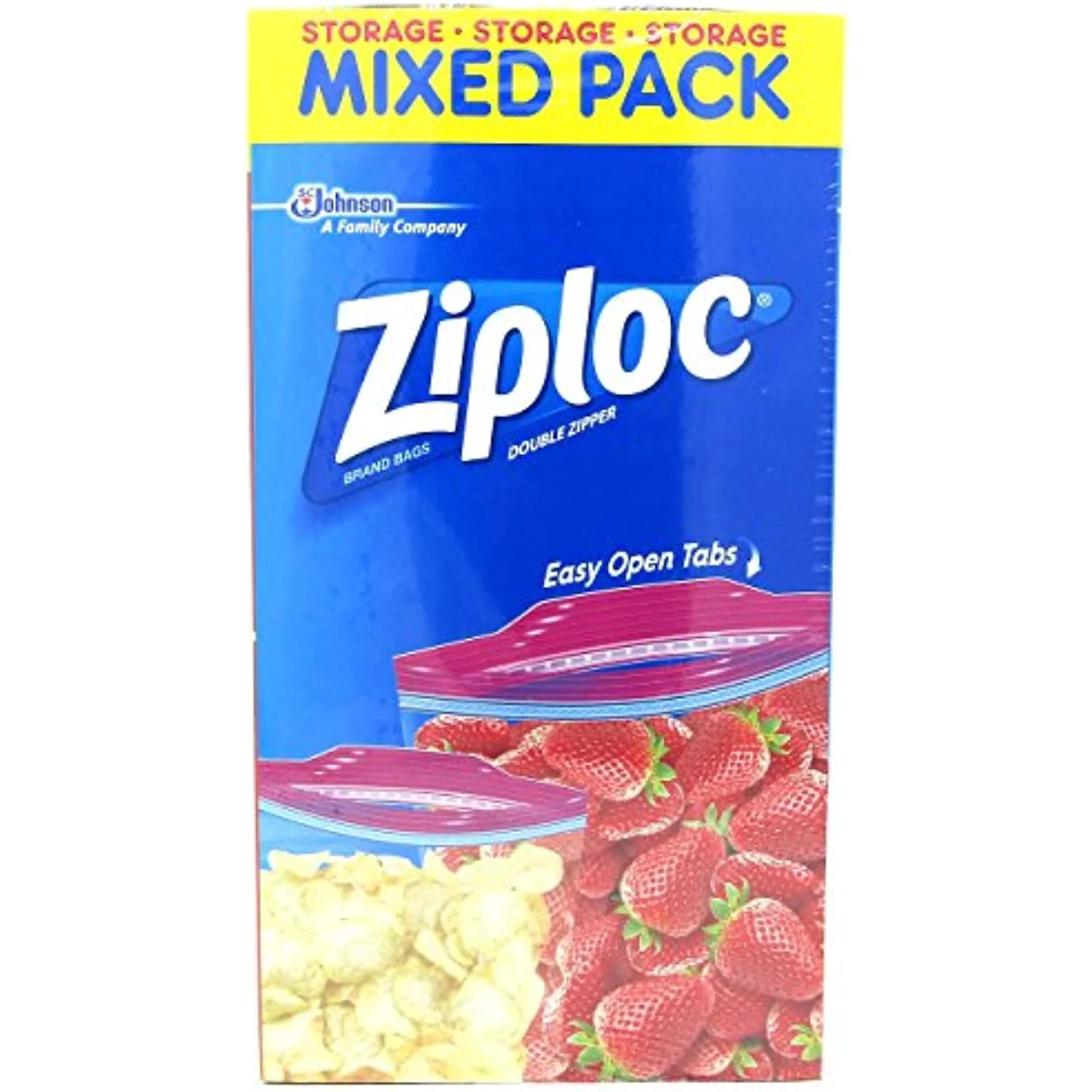 Ziploc Bags Gallon & Quart Double Zipper Variety Pack (Total Of 204 All Purpose Storage Bags)