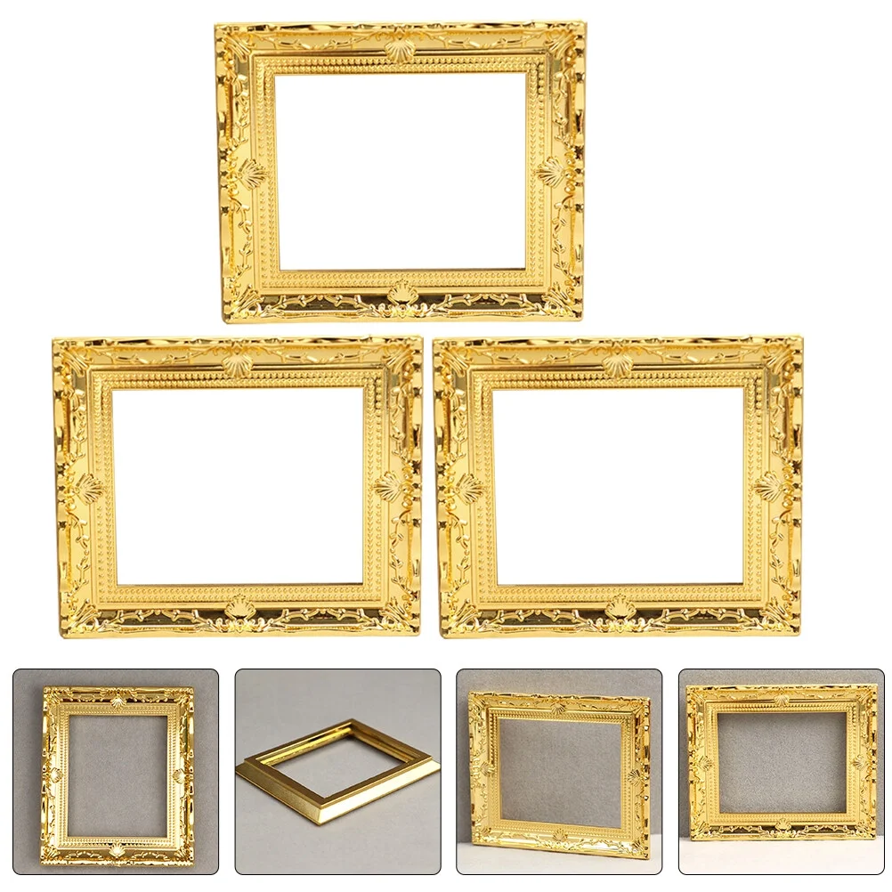 3Pcs Adorable Miniature Toy Wear-resistant Mini House Decor Mini House Miniature Furniture