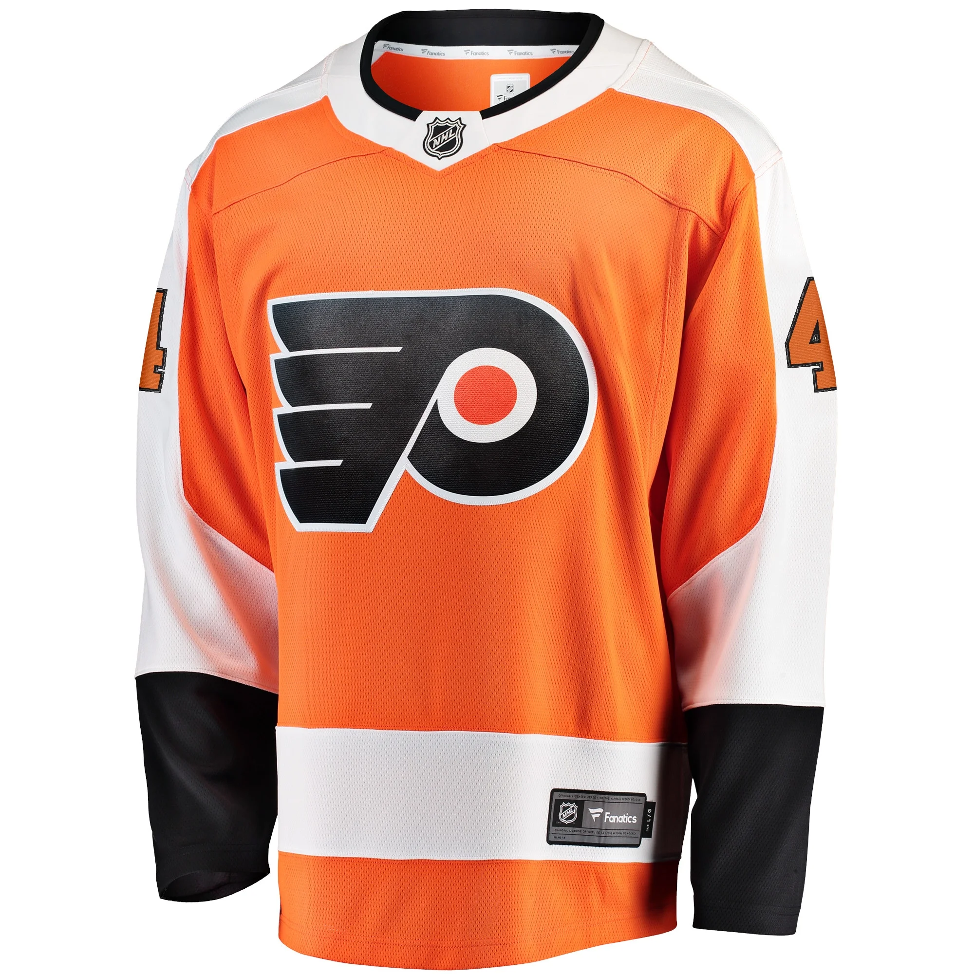 Men's Fanatics Branded Nicolas Deslauriers Orange Philadelphia Flyers Home Breakaway Player Jersey