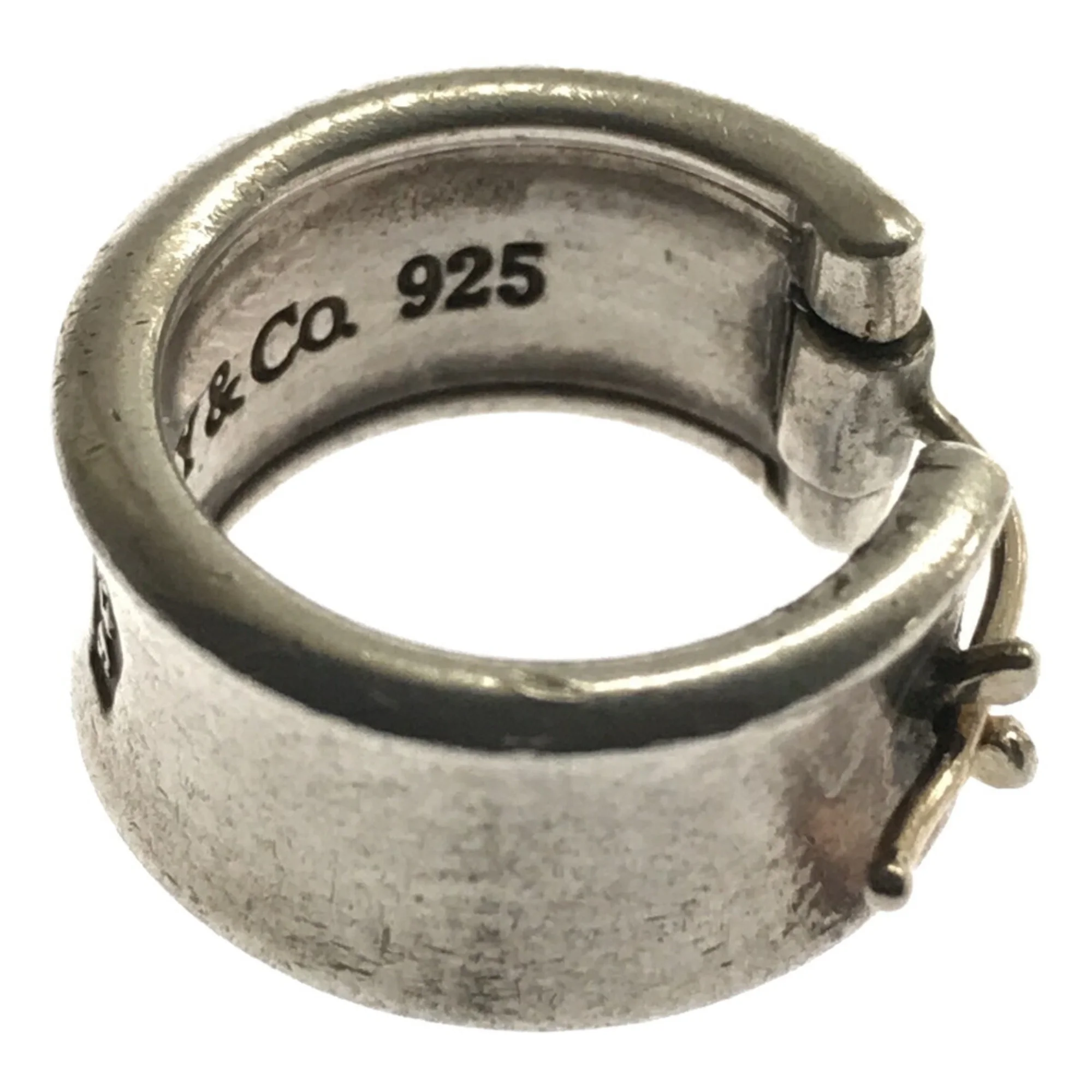 Pre-Owned TIFFANY&Co. Tiffany 1837 Earrings Wide Hoop Women's Men's Accessories Miscellaneous Goods SILVER Silver 925 SV925 IT0UQDCWR1Y0 RM2339M (Good)