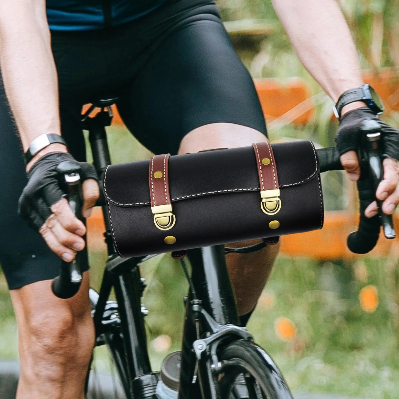 Motorcycle Fork Bag with Strap Motorcycle Roll Bag Handlebar Bag for Motorcycle