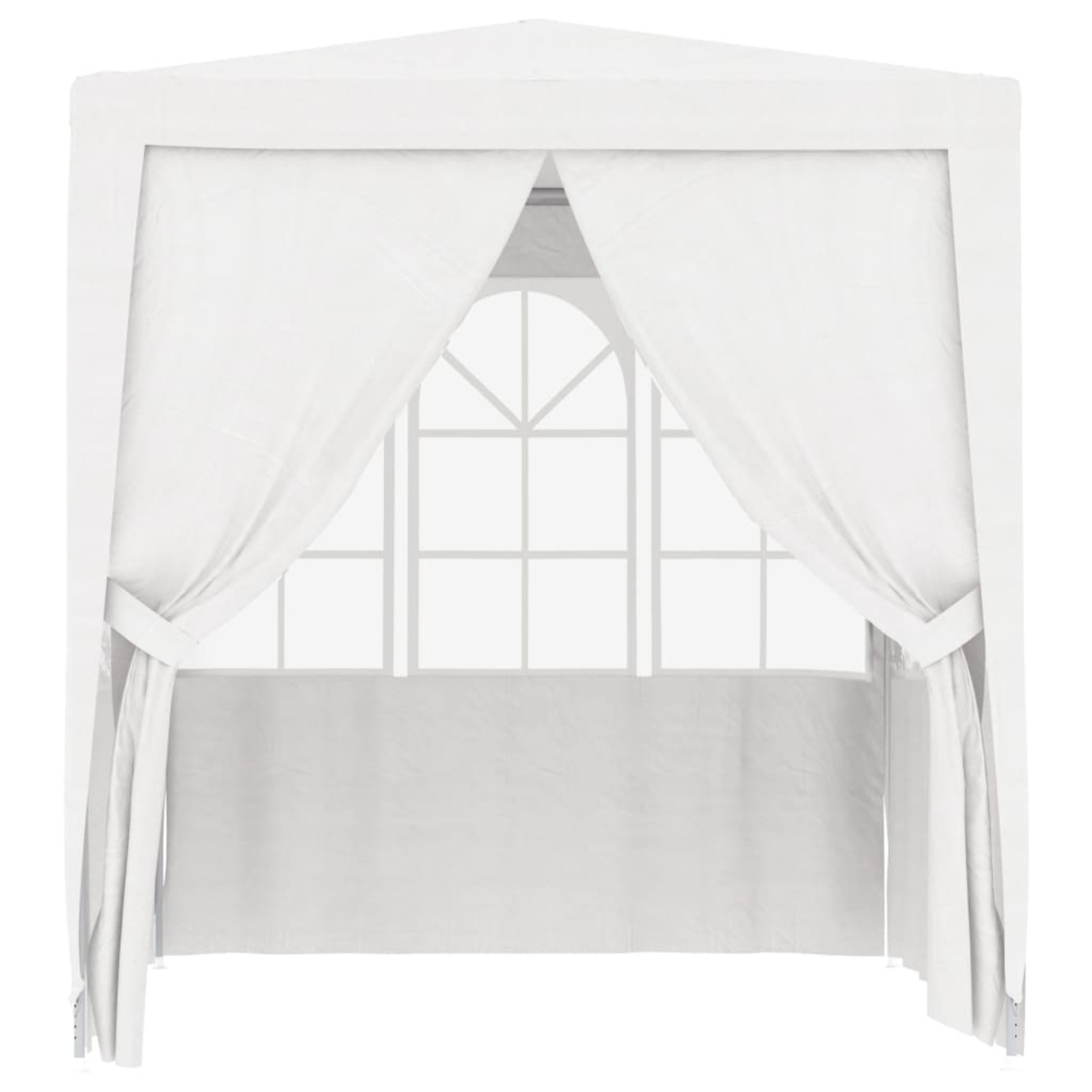 Htovila Professional Party Tent with Side Walls 8.2'x8.2' White 0.3 ozft²