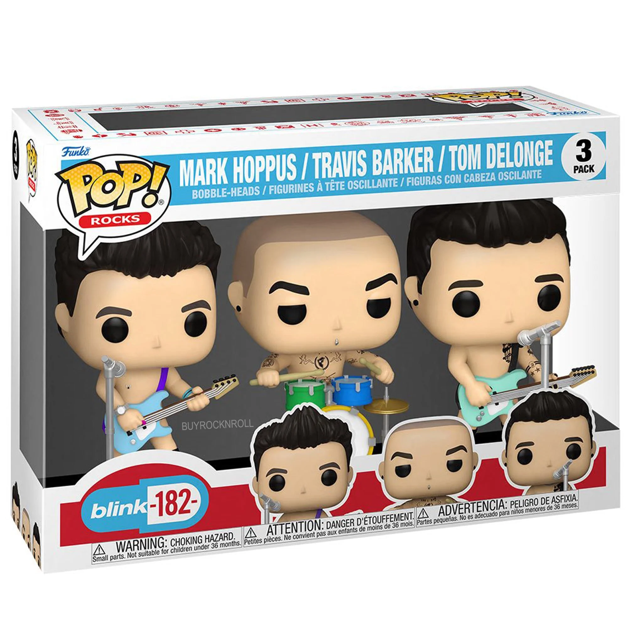 Blink-182 Handpicked 2023 Funko Pop Rocks What's My Age Again? Figure 3-Pack