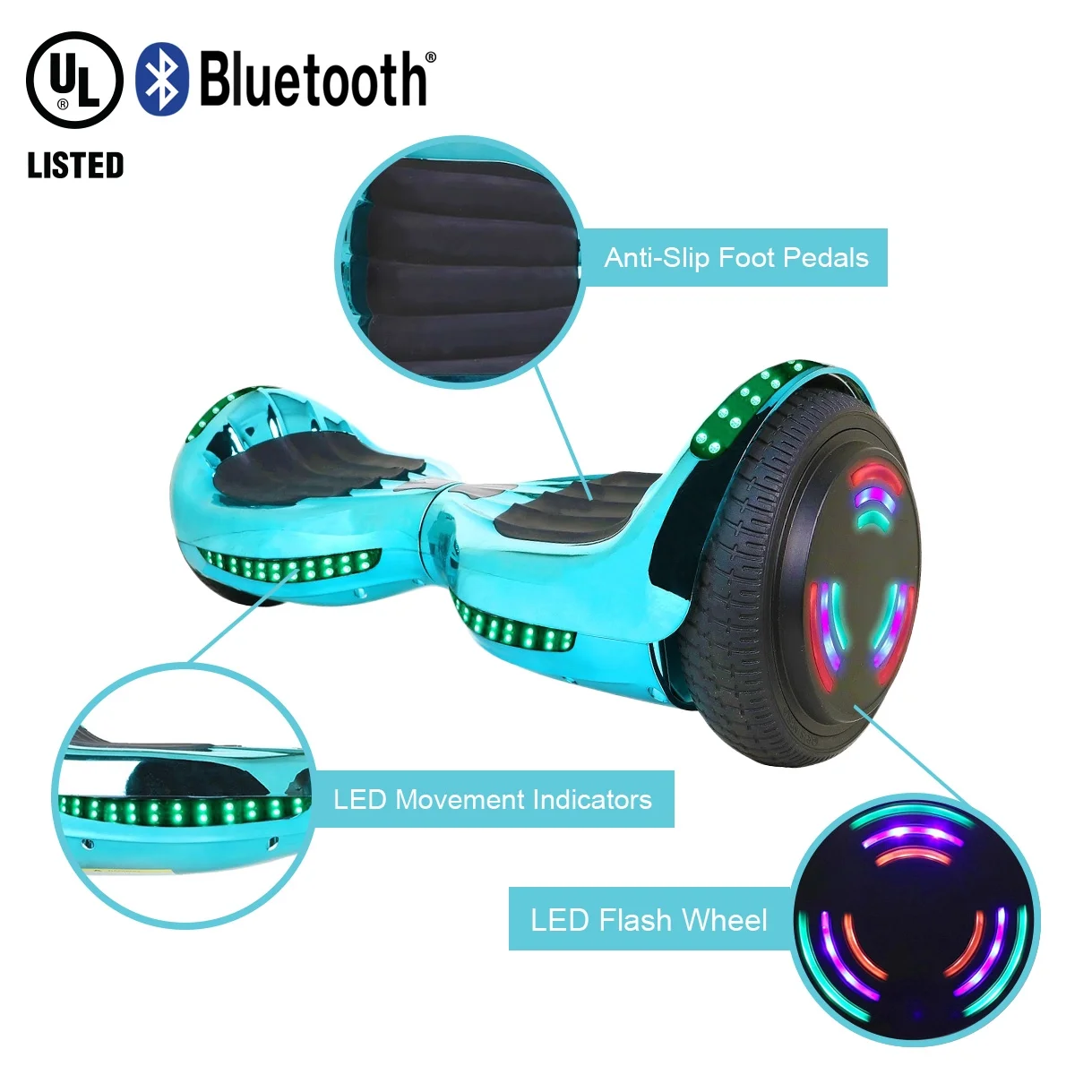 Listed LED Flash Wheel 6.5