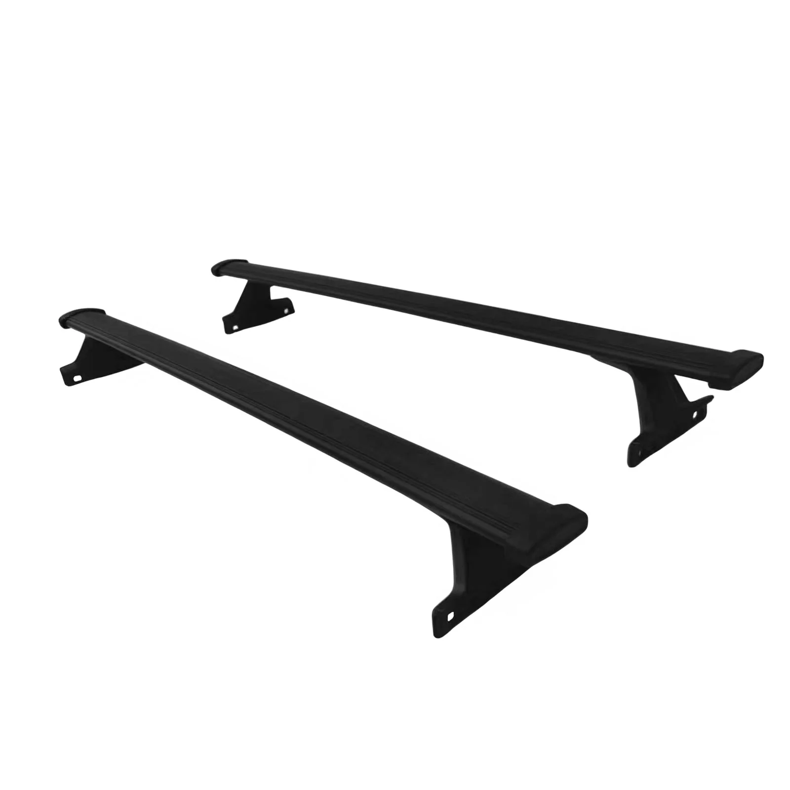 Ikon Motorsports Roof Rack Compatible With 2018-2024 Chevrolet Equinox & GMC Terrain Black Top Roof Rack Cross Bar Cargo Luggage Carrier Aluminum 6PCS