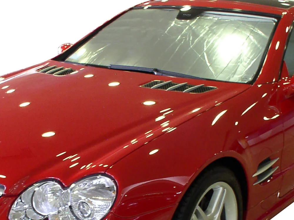 HeatShield, The Original Windshield Sun Shade, Custom-Fit for Mercedes-Benz SL500 Convertible 2003, 2004, 2005, 2006, 2007, 2008, Silver Series