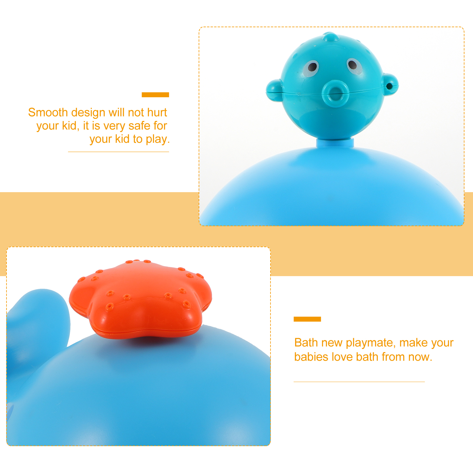 Whale Bath Toy Sprinkler Toys Spray Water Tub for Infants Bathtub Automatic Baby