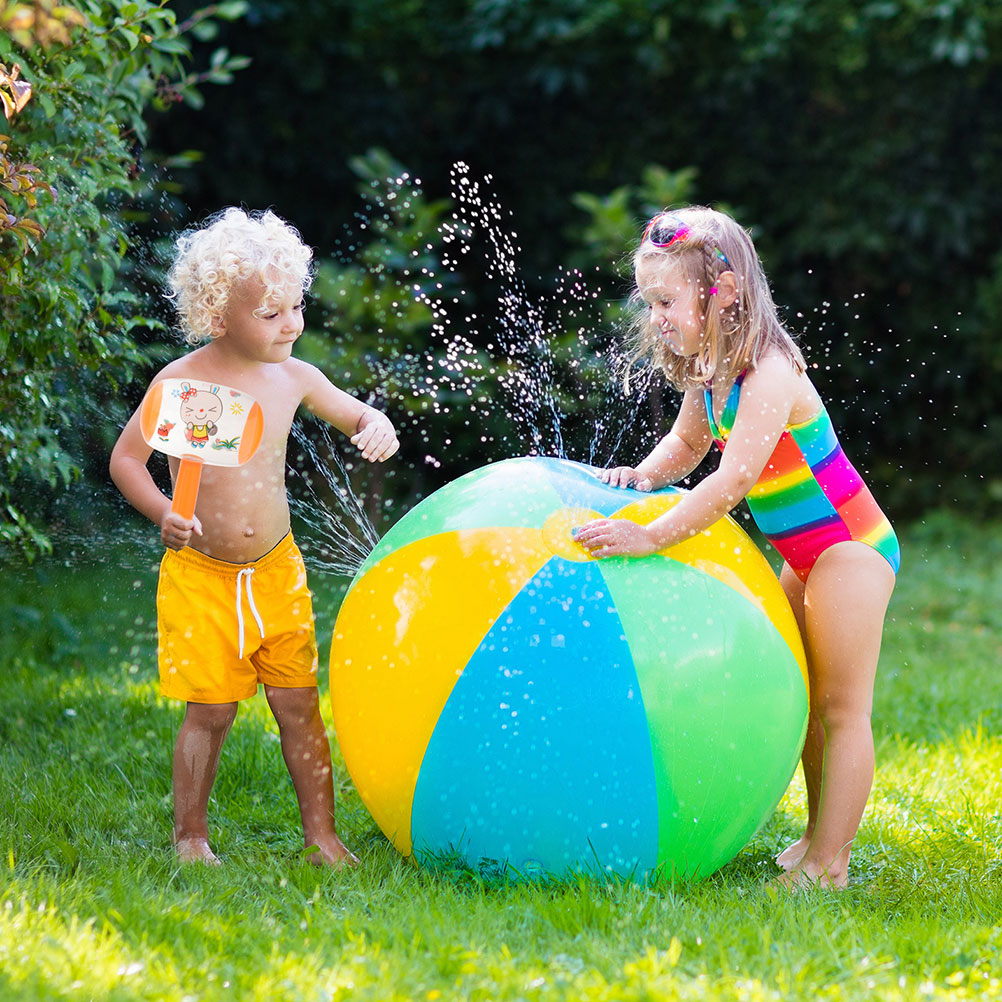 8 Pcs Ringing Toy Hammer with Bell 10pcs Inflatable Small Inflatable Hammer Halloween Prop Kid Presents Pool Party