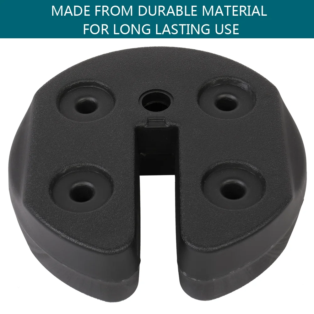 MDHAND 4pcs Tent Shade Canopy Water Fillable Weight Plates Black