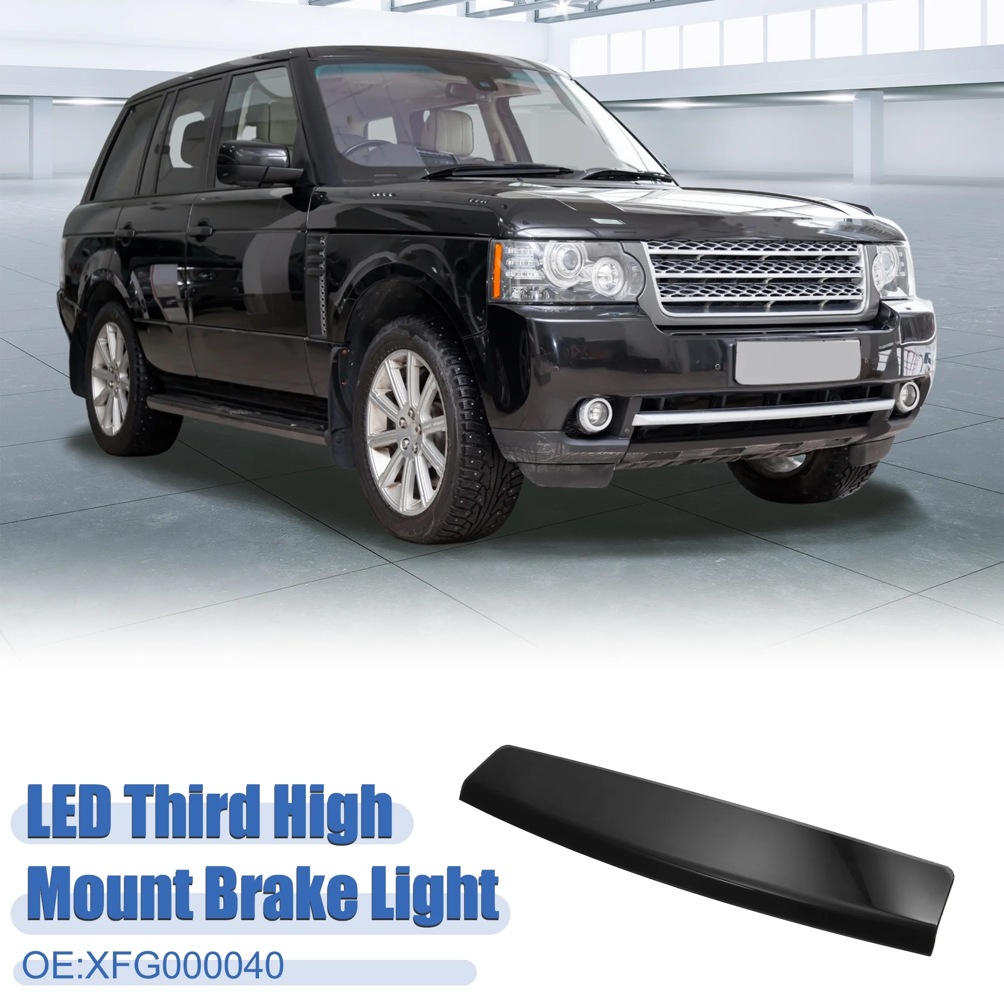 High Level Third Rear Brake Light XFG000040 for Land Rover Range Rover HSE 4.4L V8 - Gas 2003-2005 Black