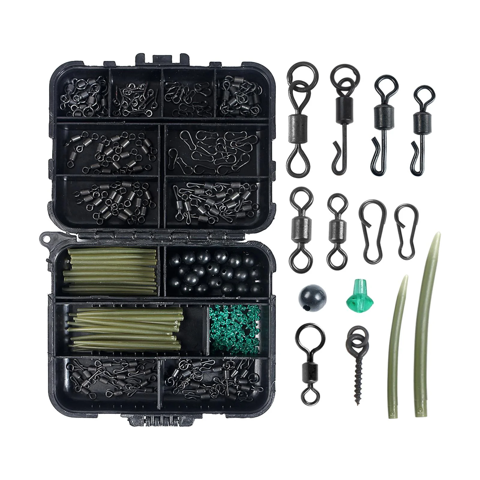 Carp Fishing Tackles Rolling Swivels Beads Stopper Accessories