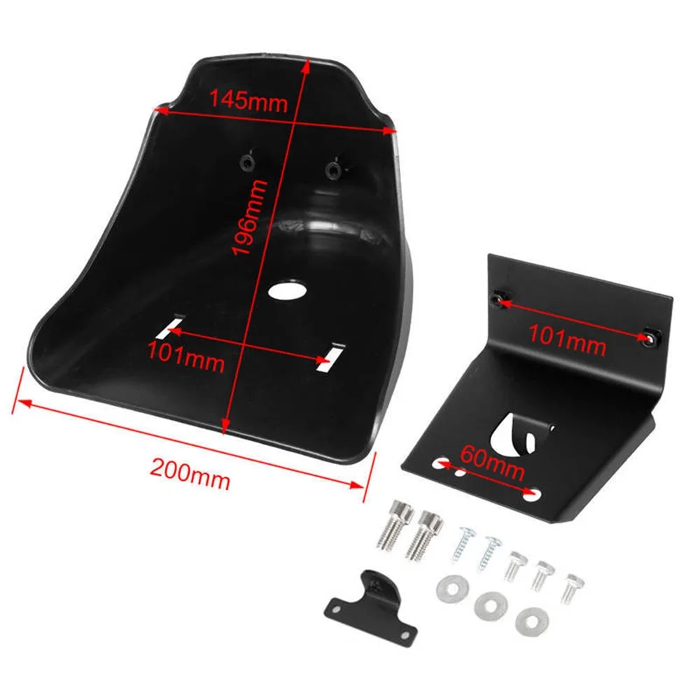 ALLTIMES Motorcycle Front Spoiler Cover Mudguard for Sportster 883 XL1200 2004-2019, with Mounting Bracket, Matte Black