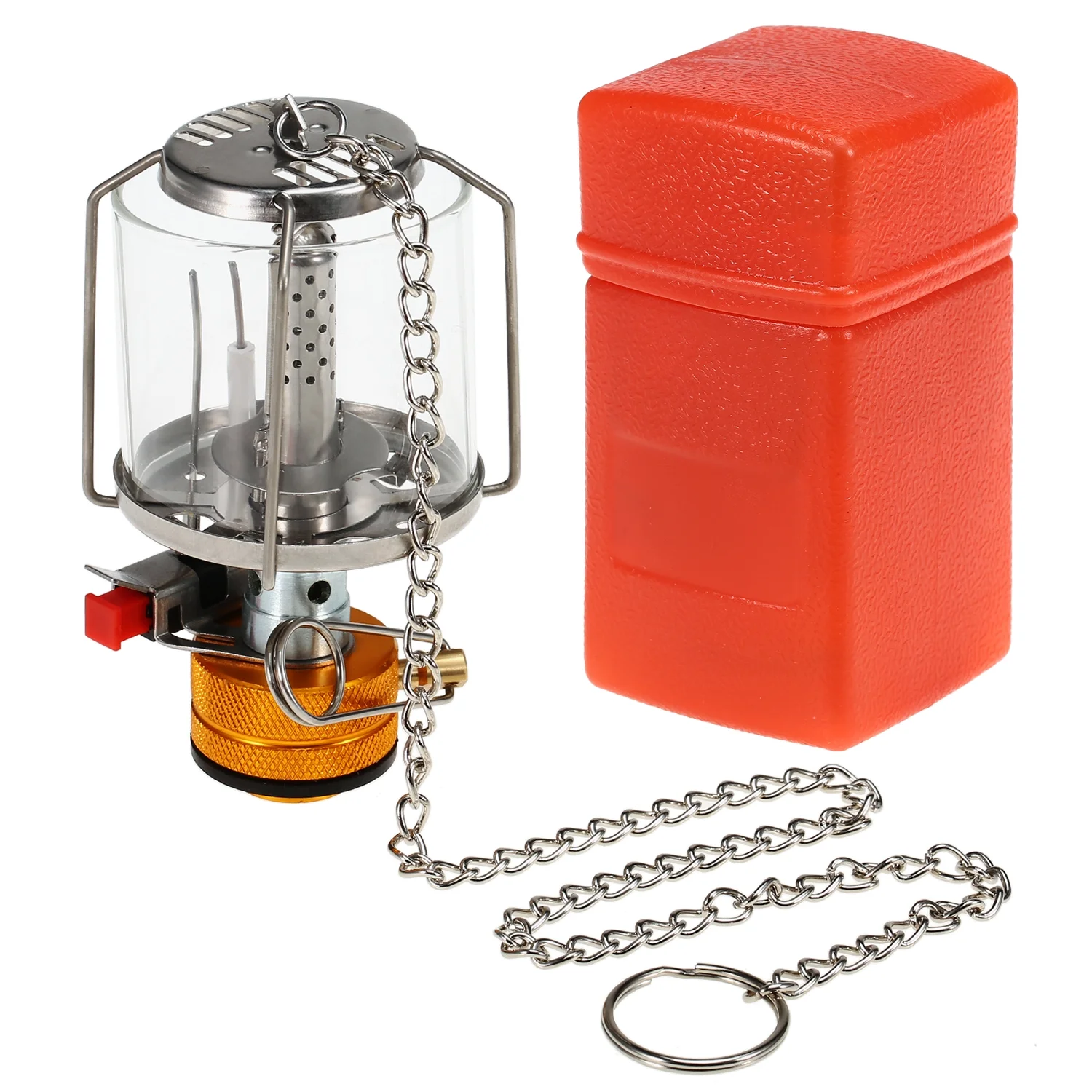 Gecheer Outdoor Portable Camping Gas Lantern Piezo Ignition  Gas Tent   with 3 Mantles and Adapter