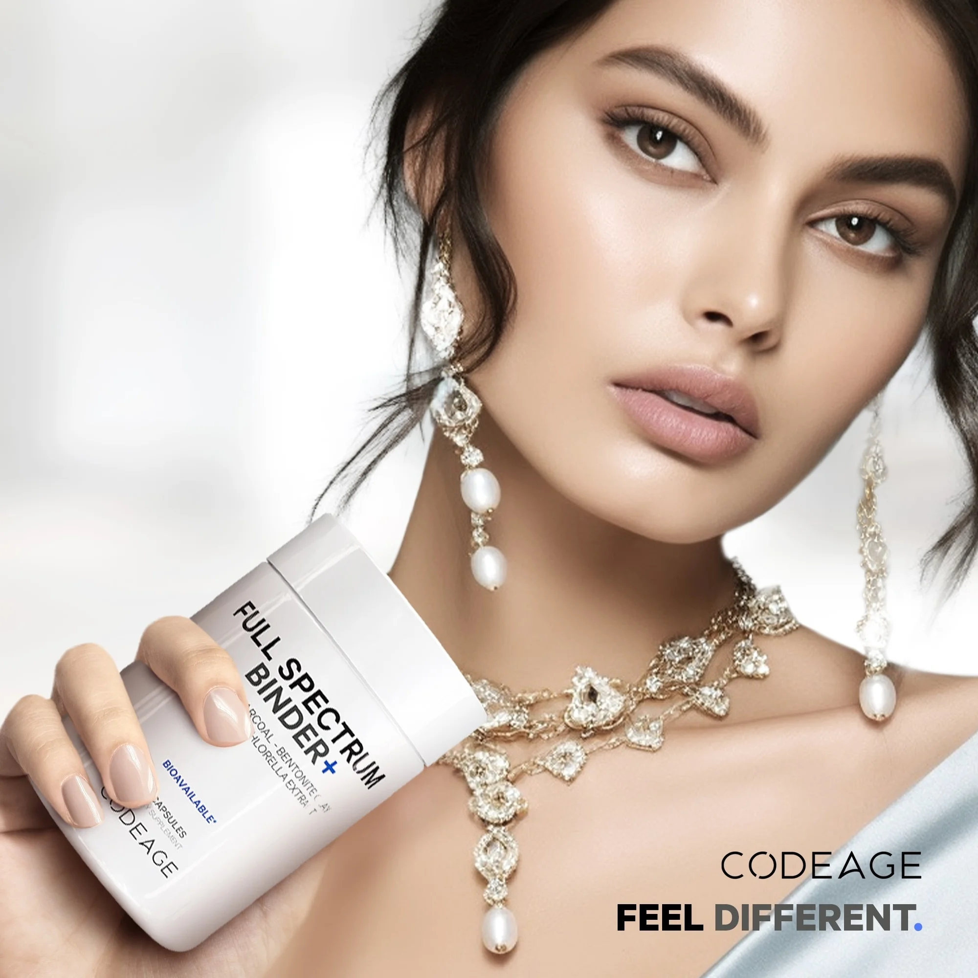 Codeage Binder +, Charcoal, Bentonite Clay, Minerals, Fulvic & Humic Acids, Molybdenum, Carbon Forms, 90 ct