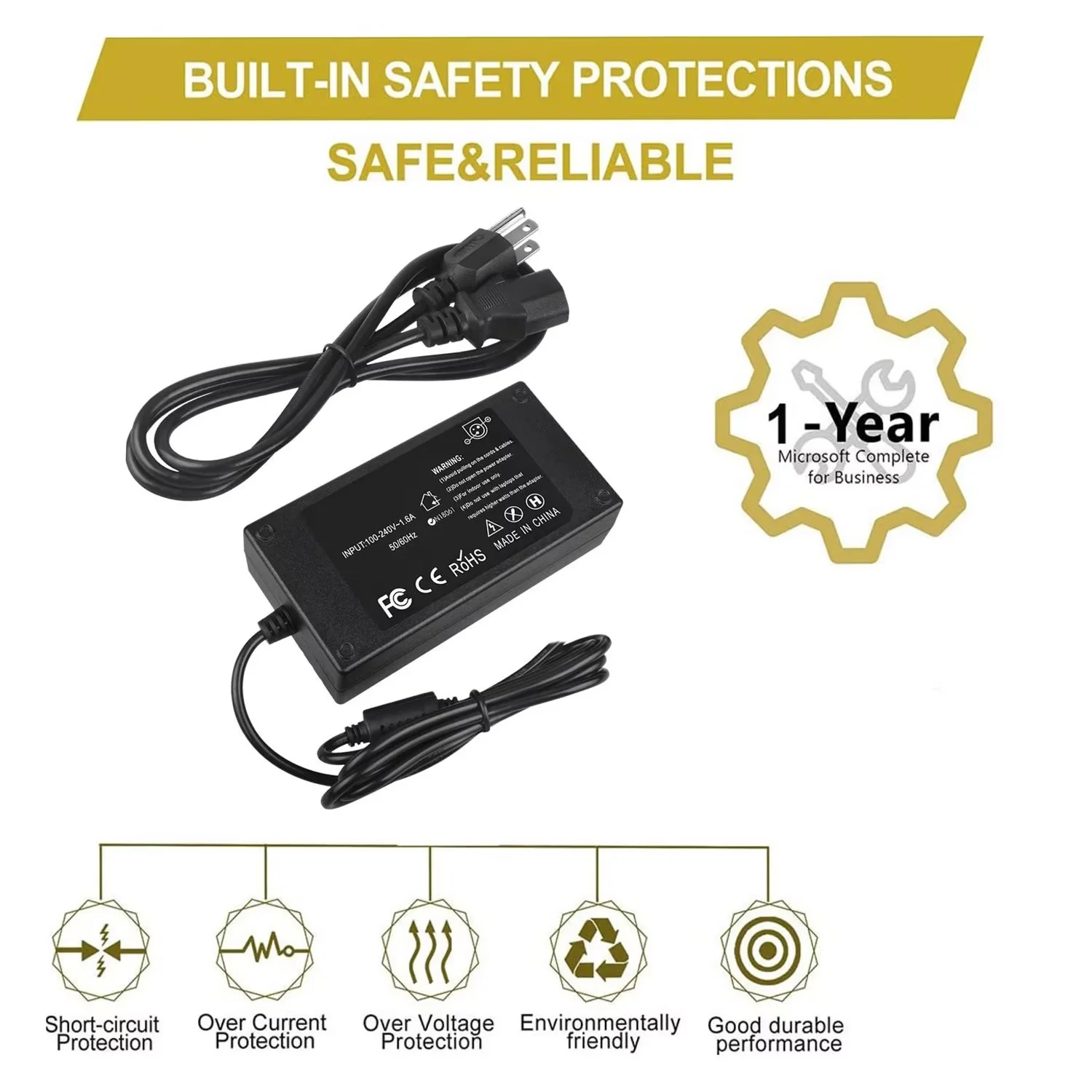 CJP-Geek AC DC Adapter replacement for EPS E.P.S. INC F10903-A Power Supply Cord Cable Wall Charger