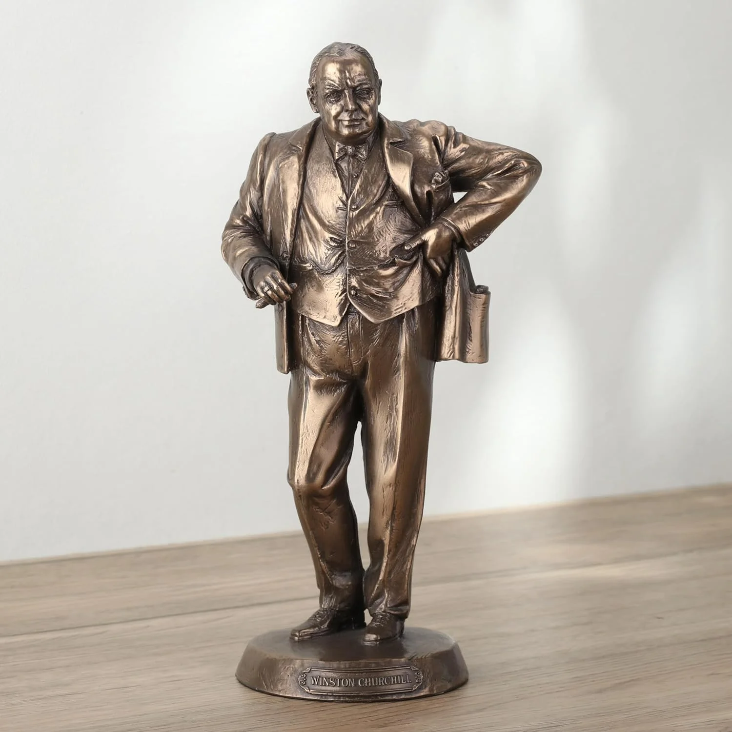 British Prime Minister Winston Churchill Bronze Finished Statue