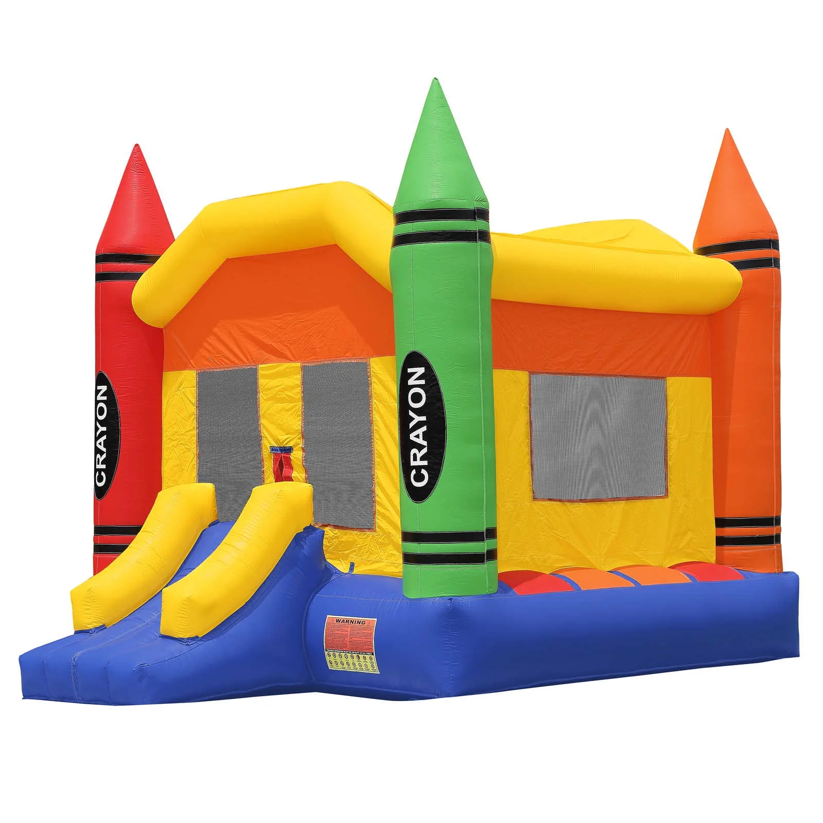 Inflatable HQ Commercial Grade Crayon Bounce House - 100% PVC with Blower
