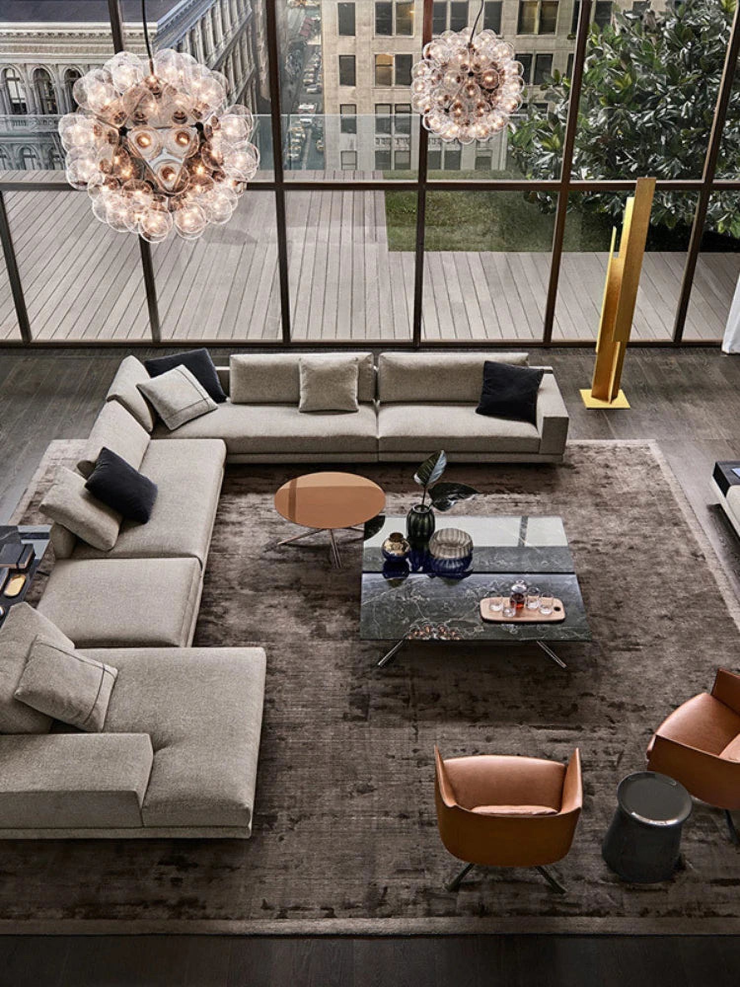 Modern Sofas for Living Room Italian Minimalist Cloth Art Villa Sofa Large Family Living Room Nordic Simple Corner Sofa