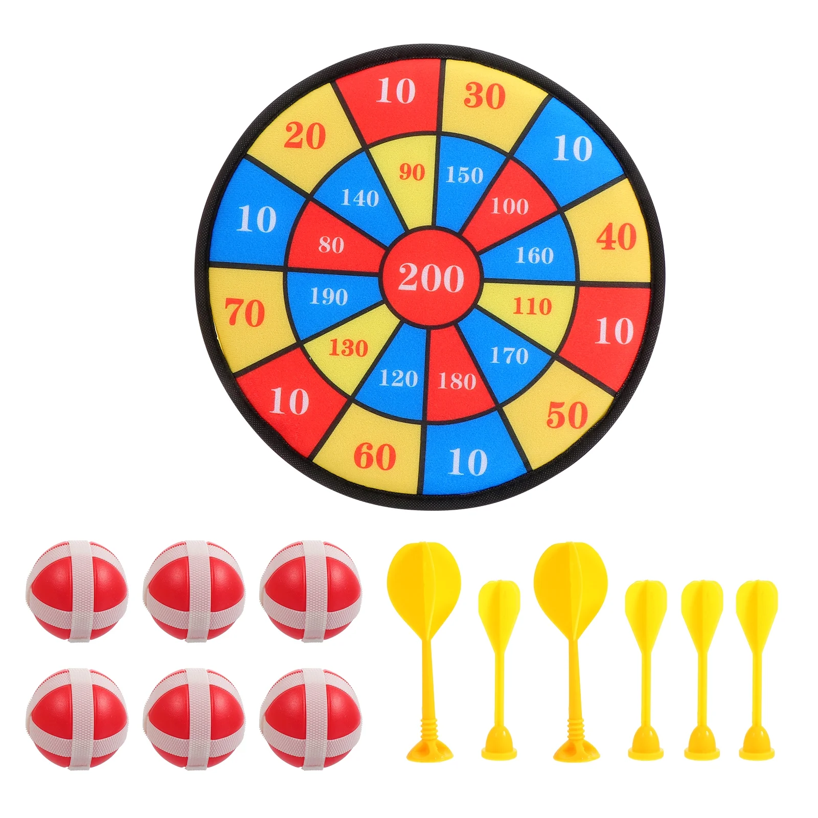 13Pcs Kids Funny Throwing Darts Toys Chic Sticky Target Balls Darts Board Toys