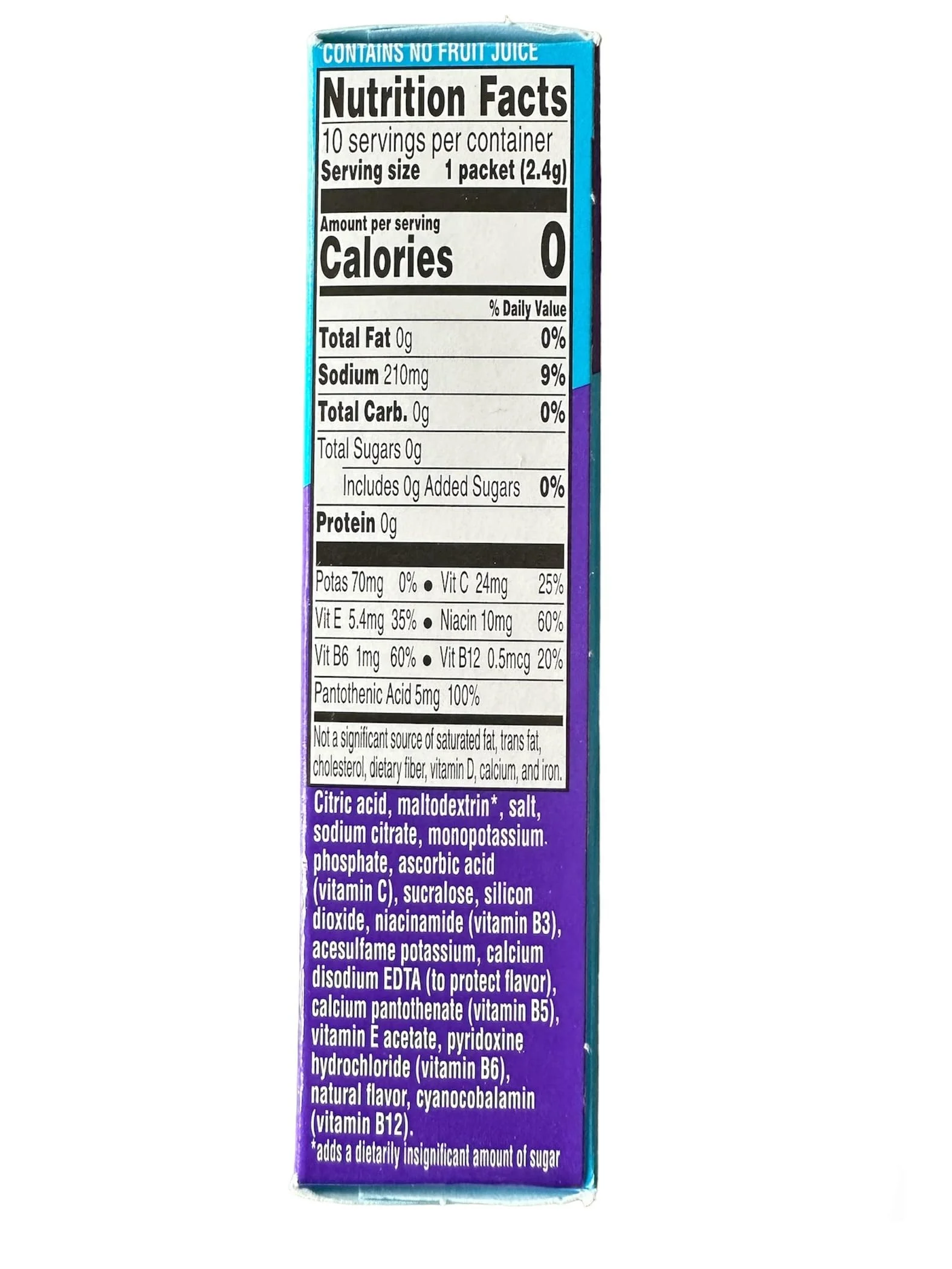 Gatorade Propel Zero Powder Packets Grape, 10-Count (Pack Of 6)