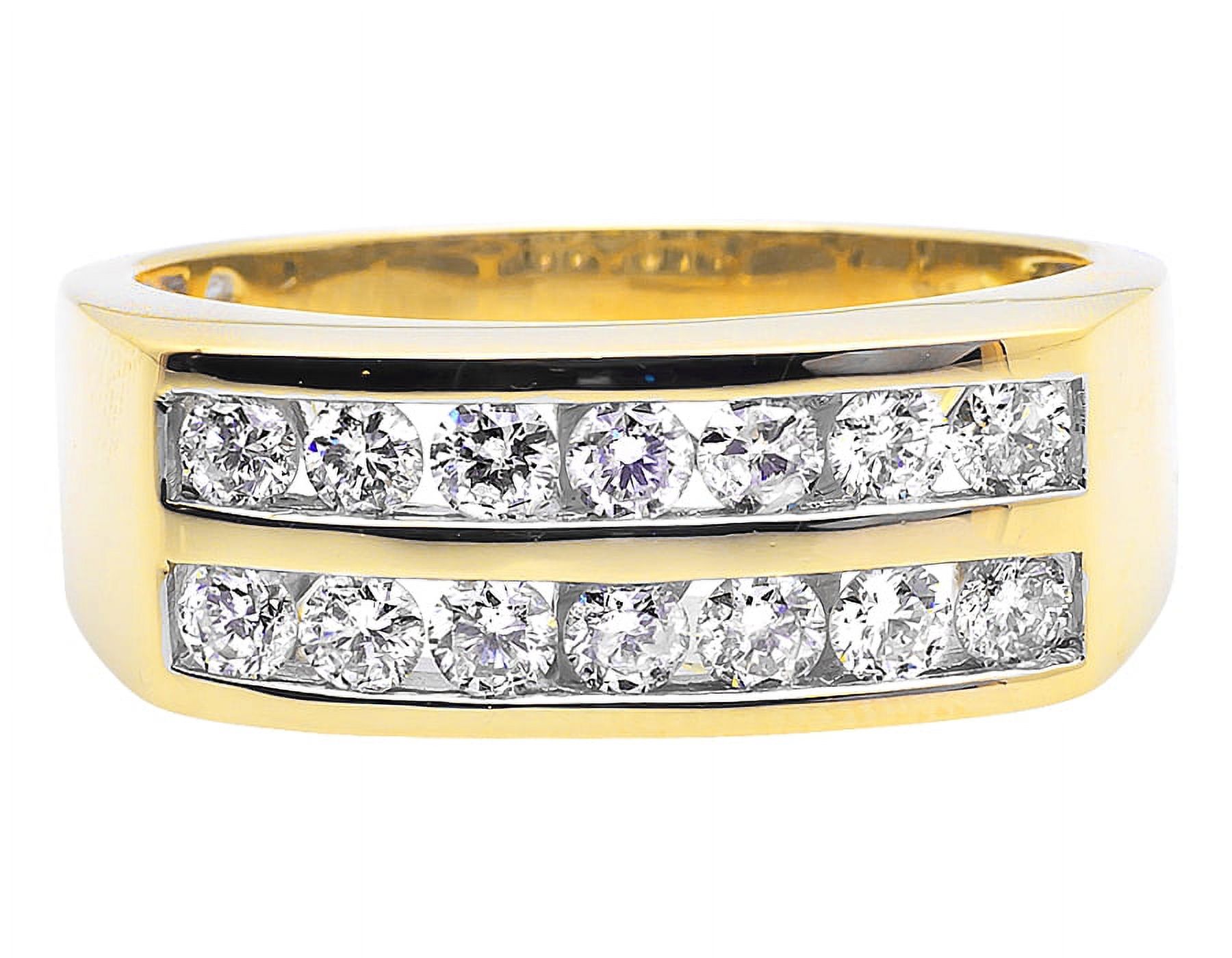 Channel Diamond Mens Band in 14K Yellow Gold (1.00 ct)