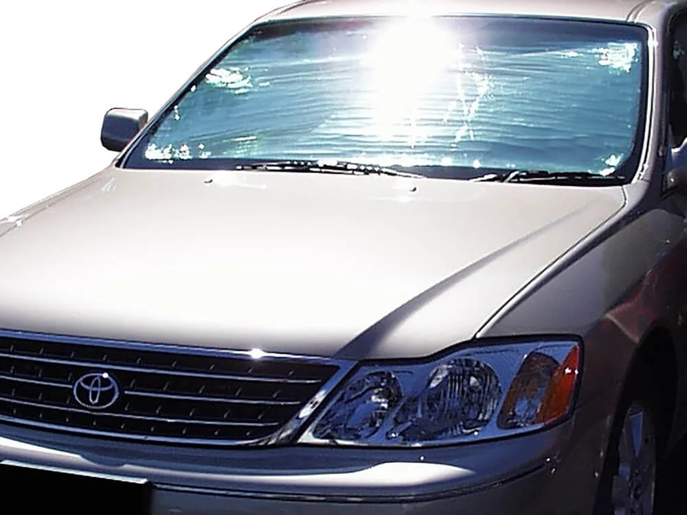 HeatShield, The Original Windshield Sun Shade, Custom-Fit for Toyota Avalon Sedan 2000, 2001, 2002, 2003, 2004, Silver Series